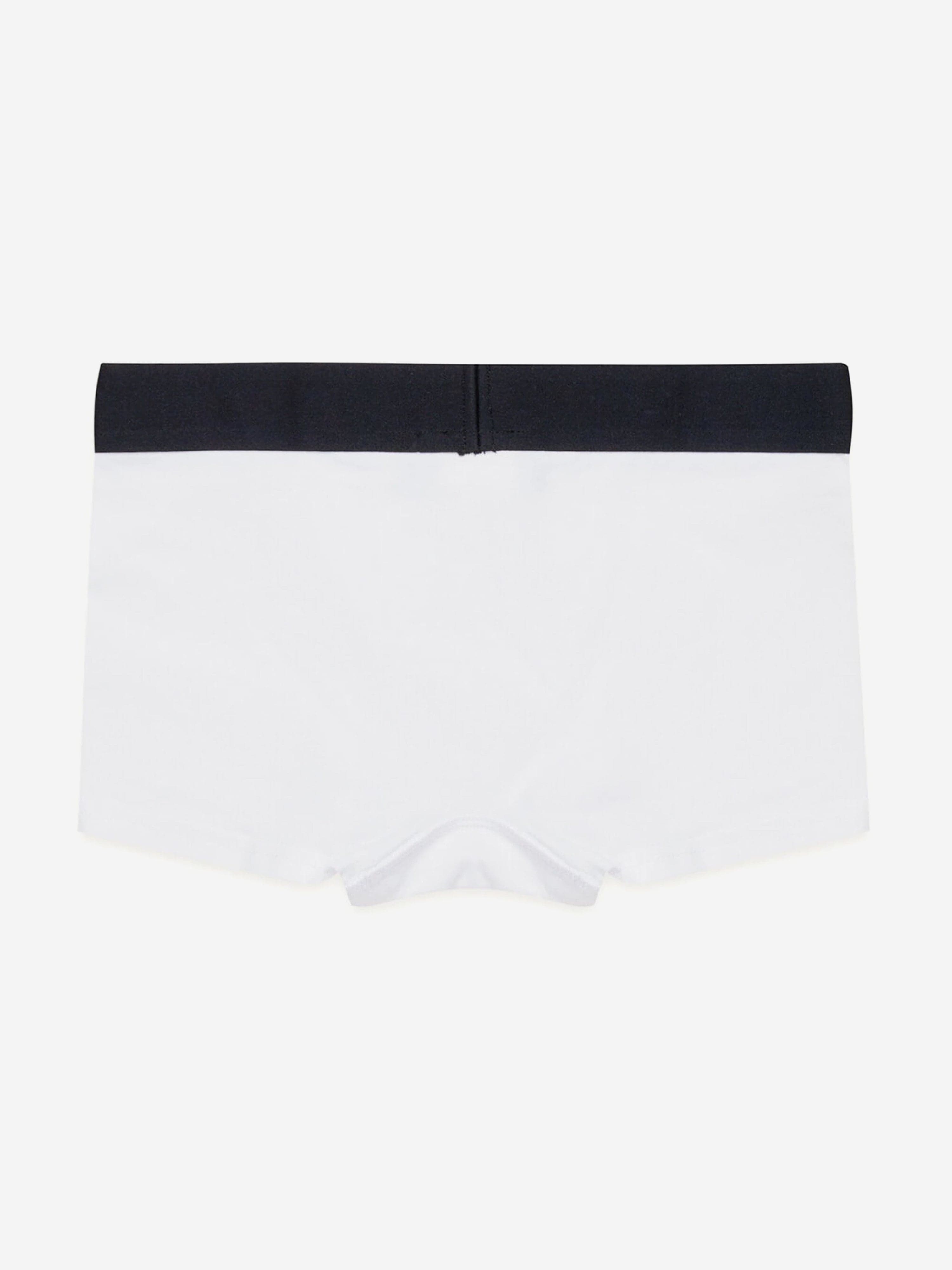 Boys Logo Boxer Shorts in White