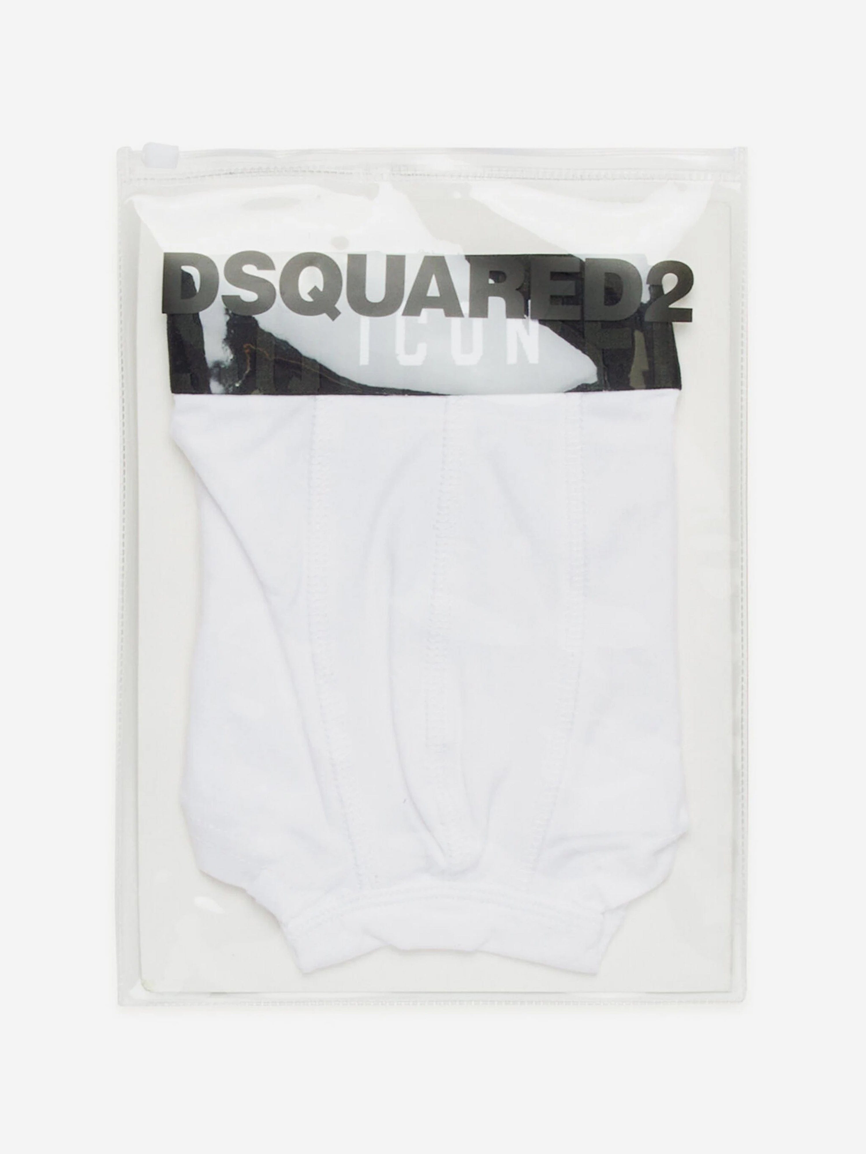 Boys Logo Boxer Shorts in White