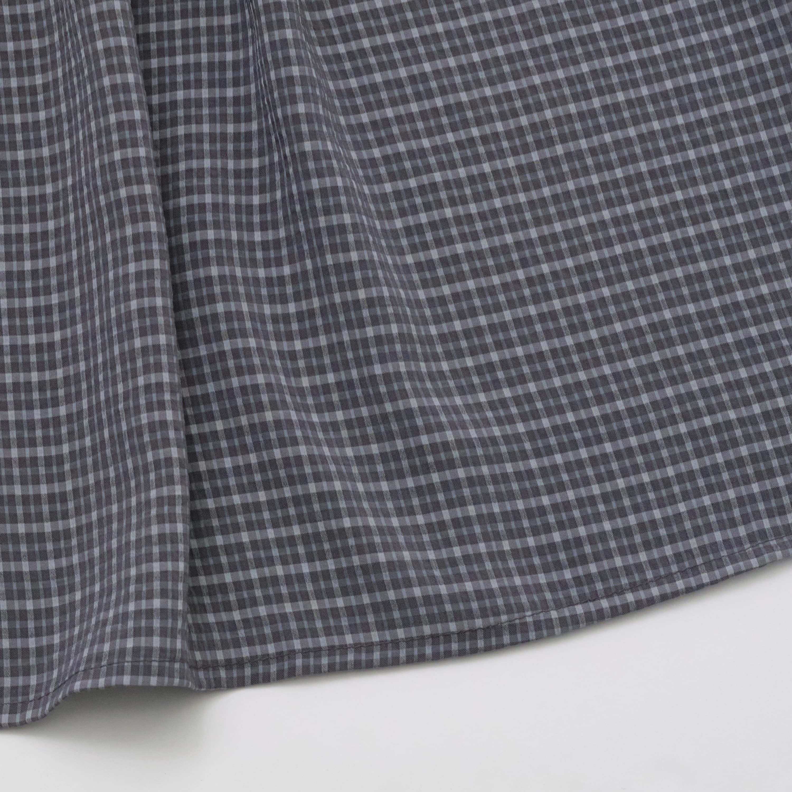 Girls Dark Grey Check Dress