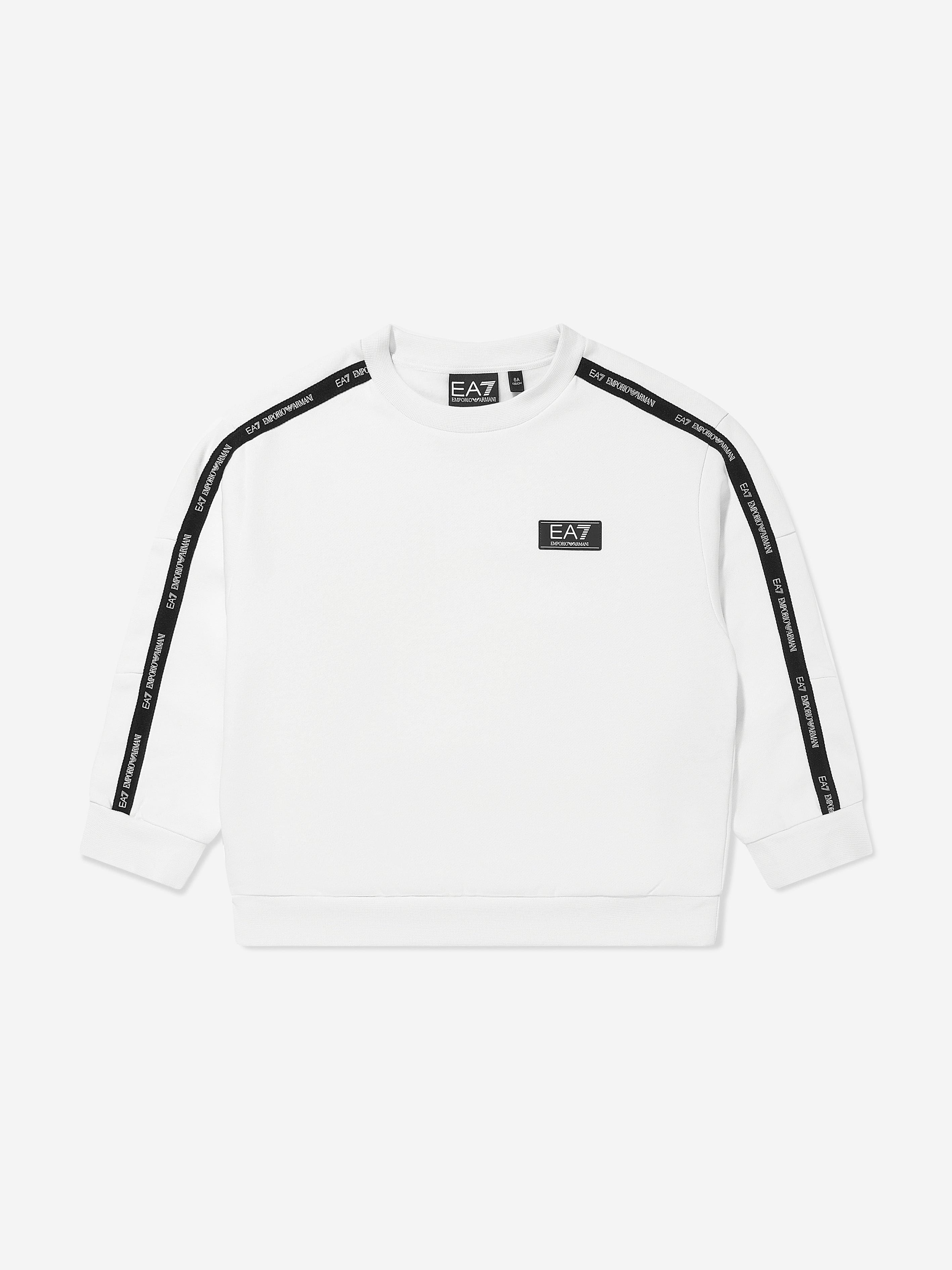 Boys Logo Sweatshirt in White
