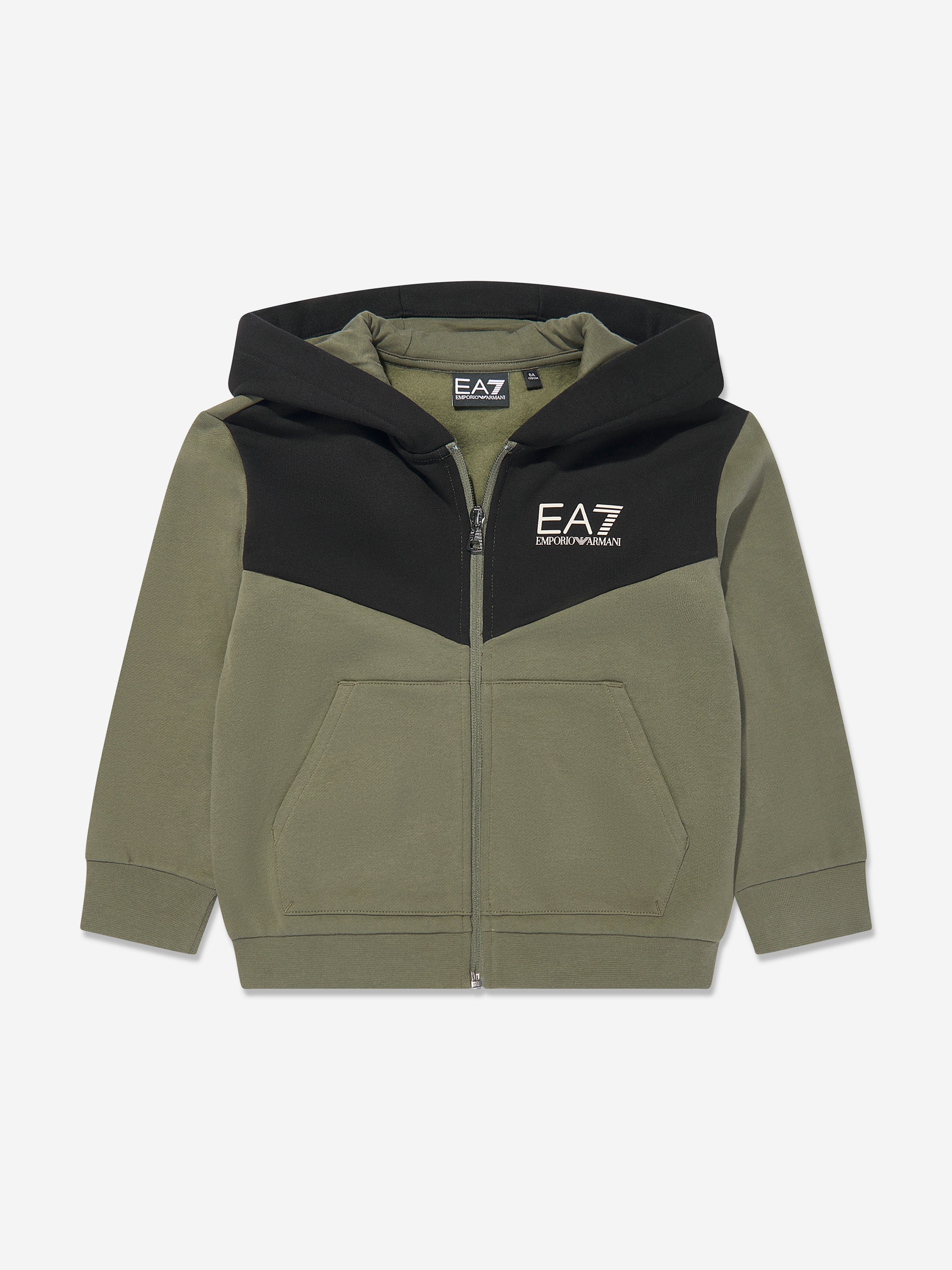 Boys Colourblock Tracksuit in Green