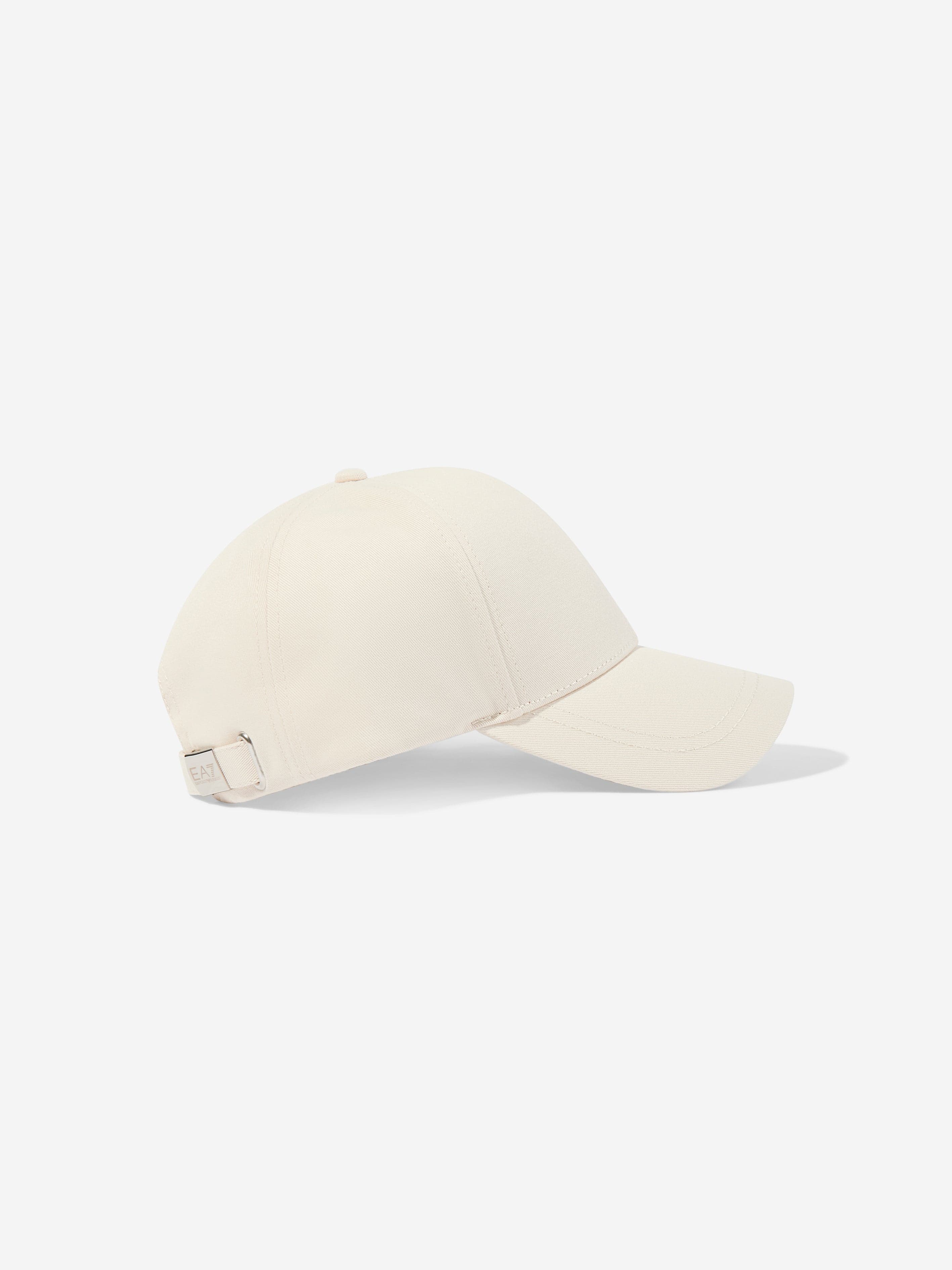 EA7 Emporio Armani Kids Logo Cap in Beige