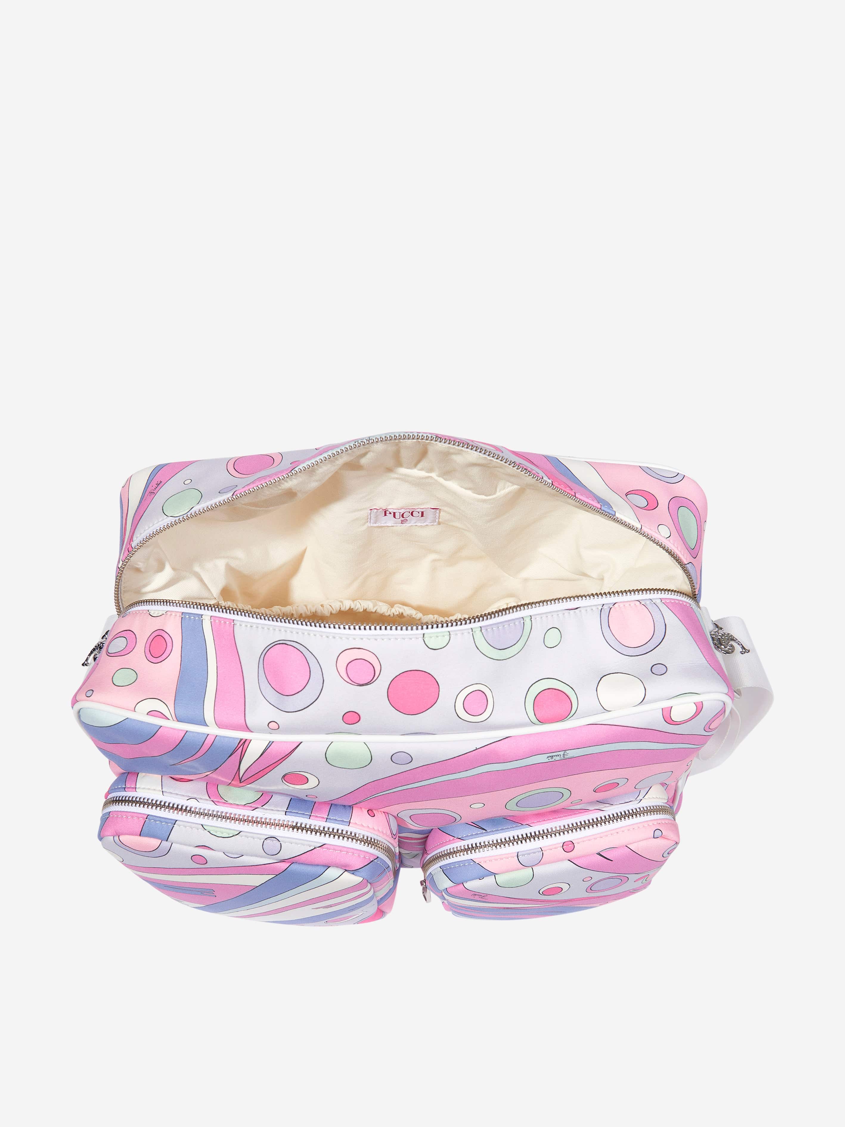 Baby Fontane Print Changing Bag in Pink (38cm)
