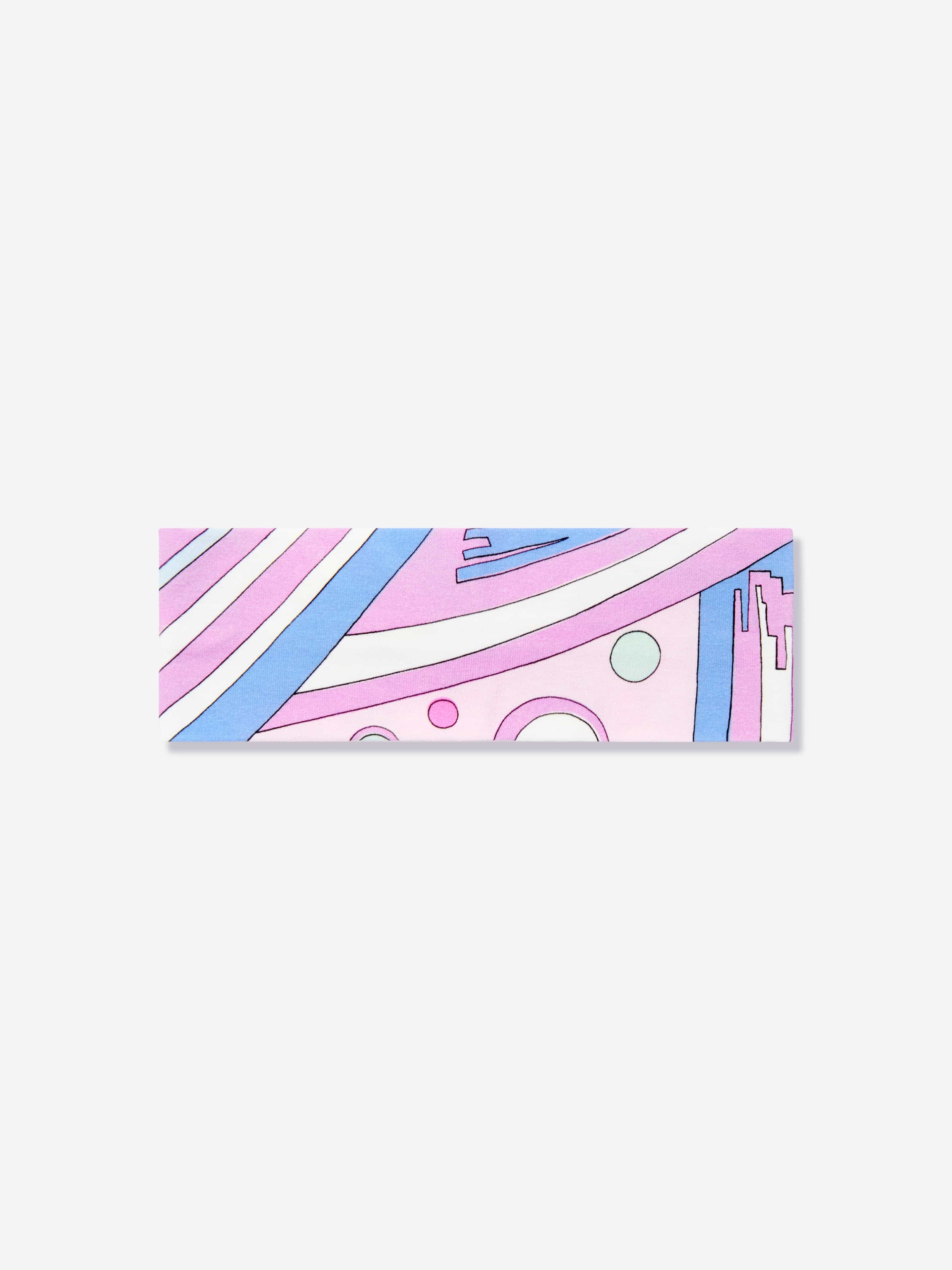 Girls Fontane Print Headband in Pink