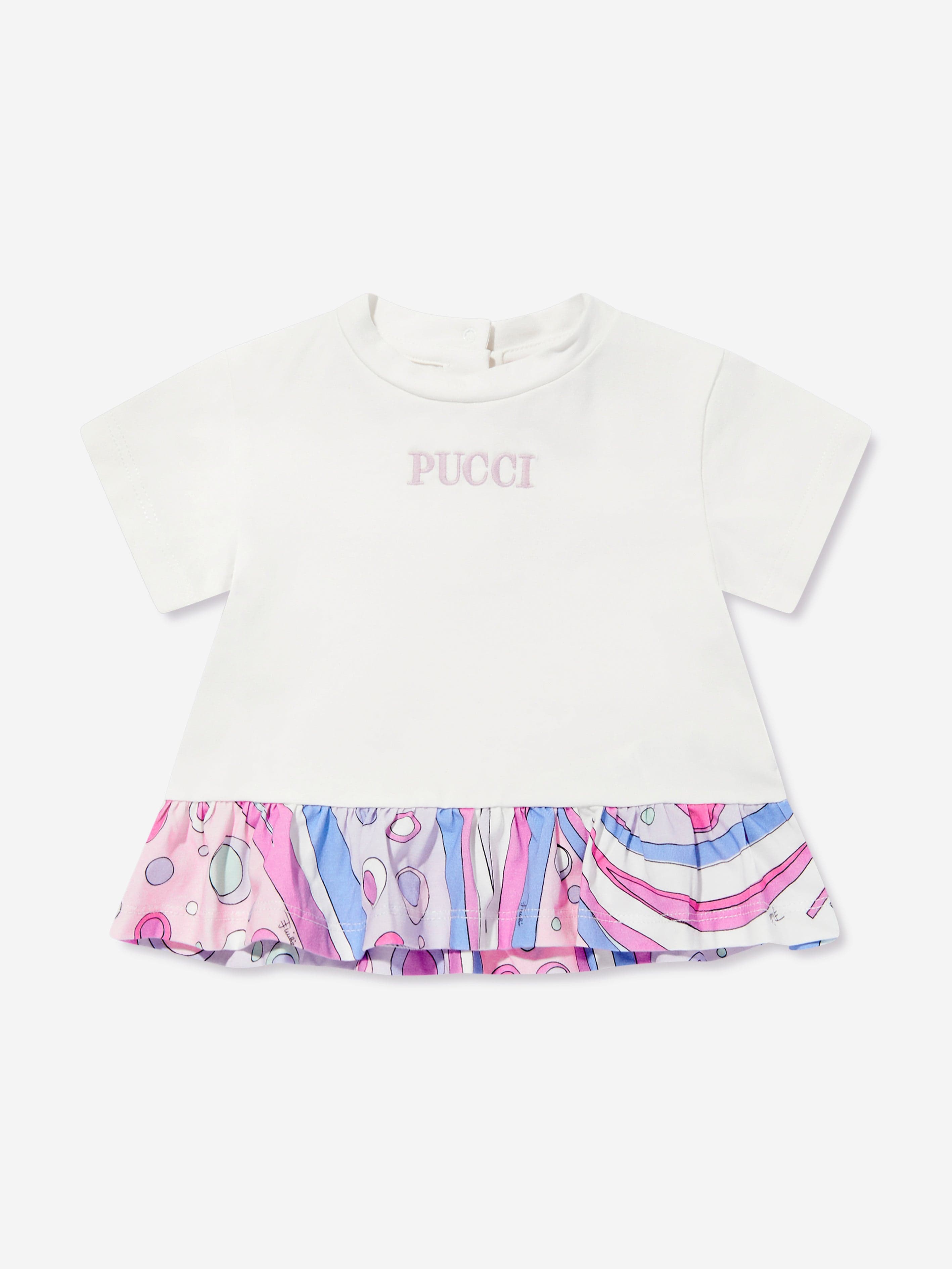 Baby Girls Logo T-Shirt in Ivory