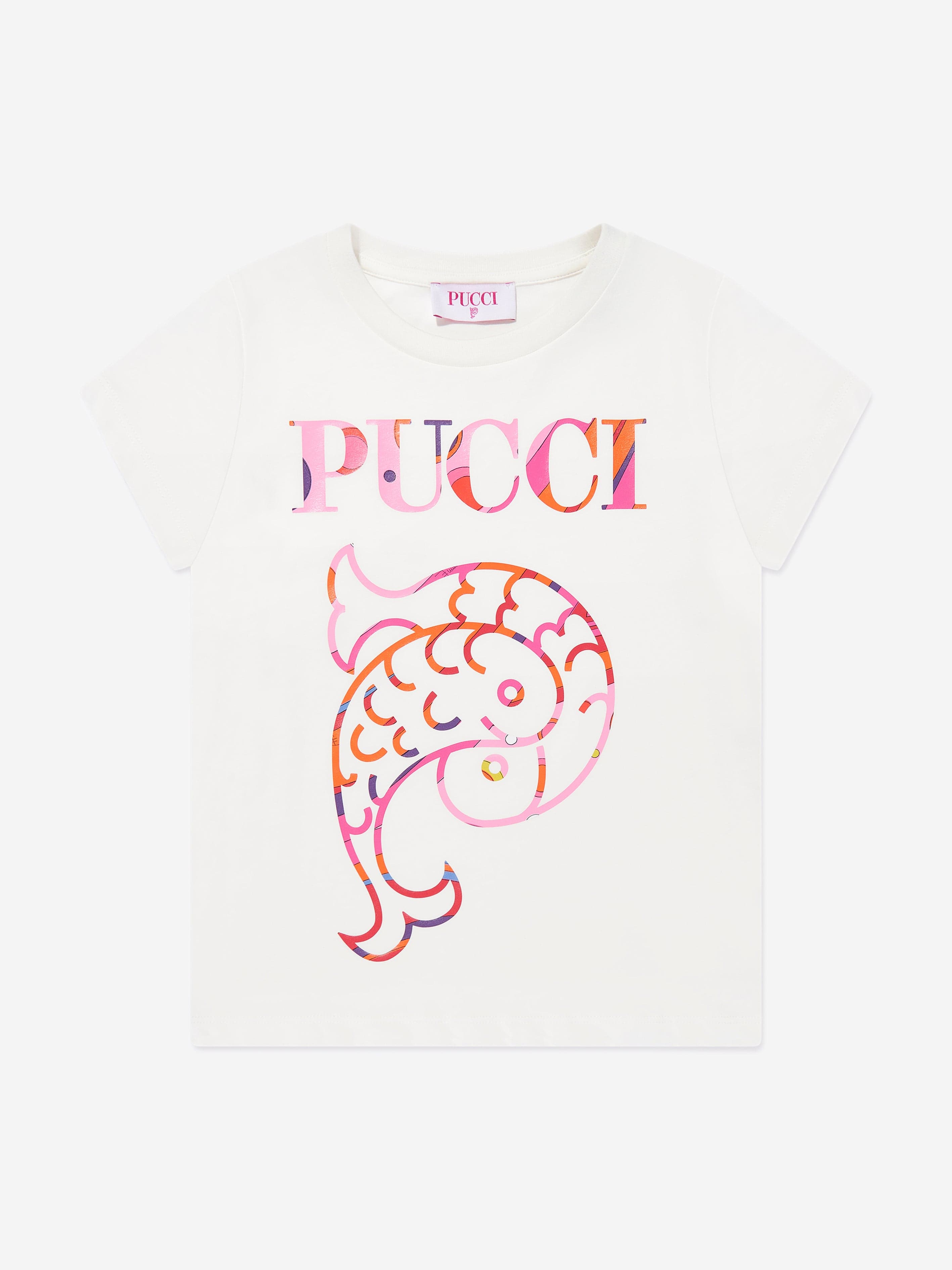Girls Logo Jersey T-Shirt in Ivory