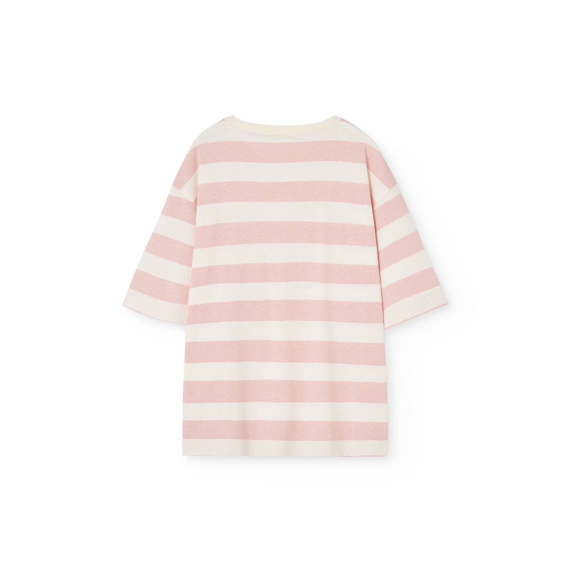 Boys & Girls Pink Stripes Cotton T-Shirt