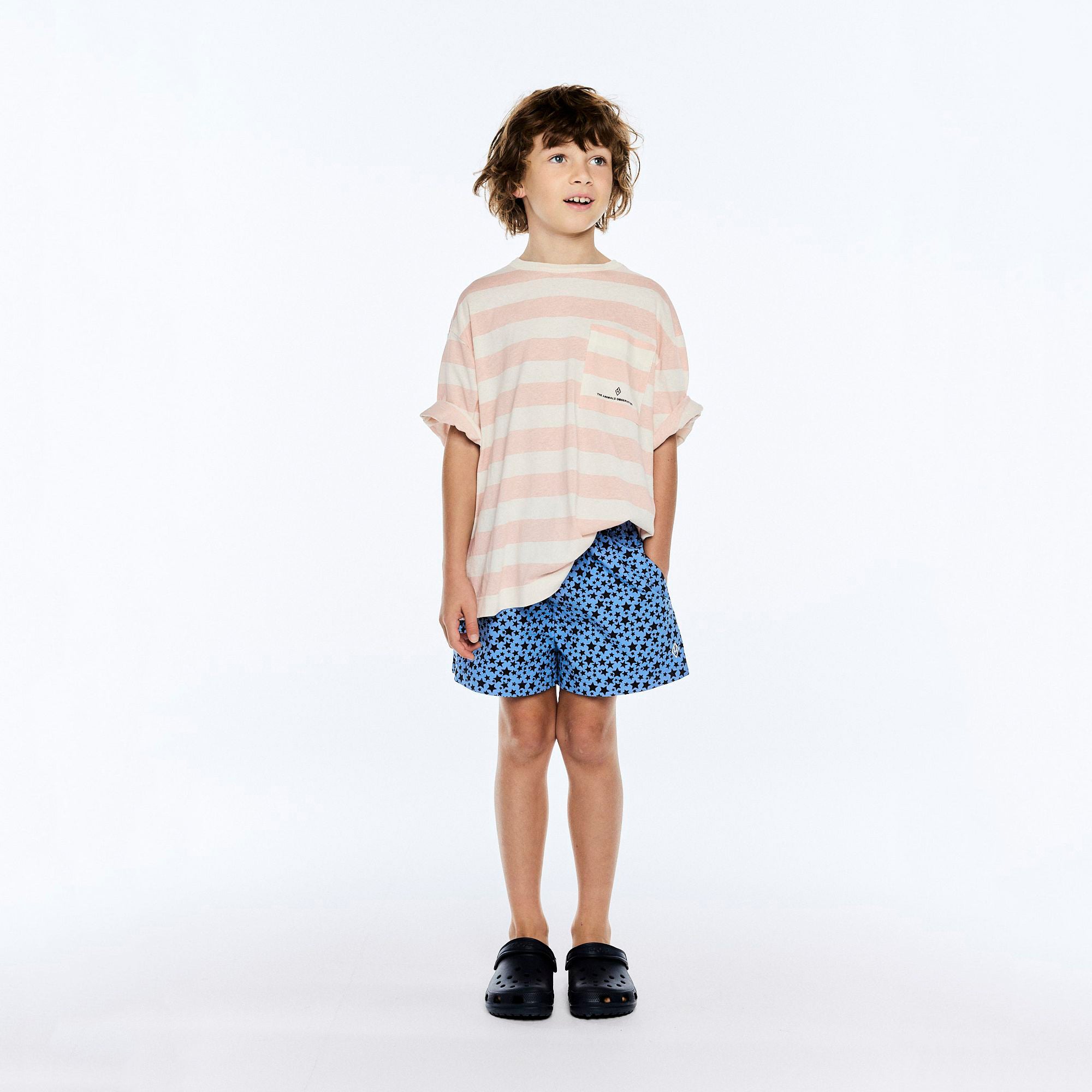 Boys & Girls Pink Stripes Cotton T-Shirt