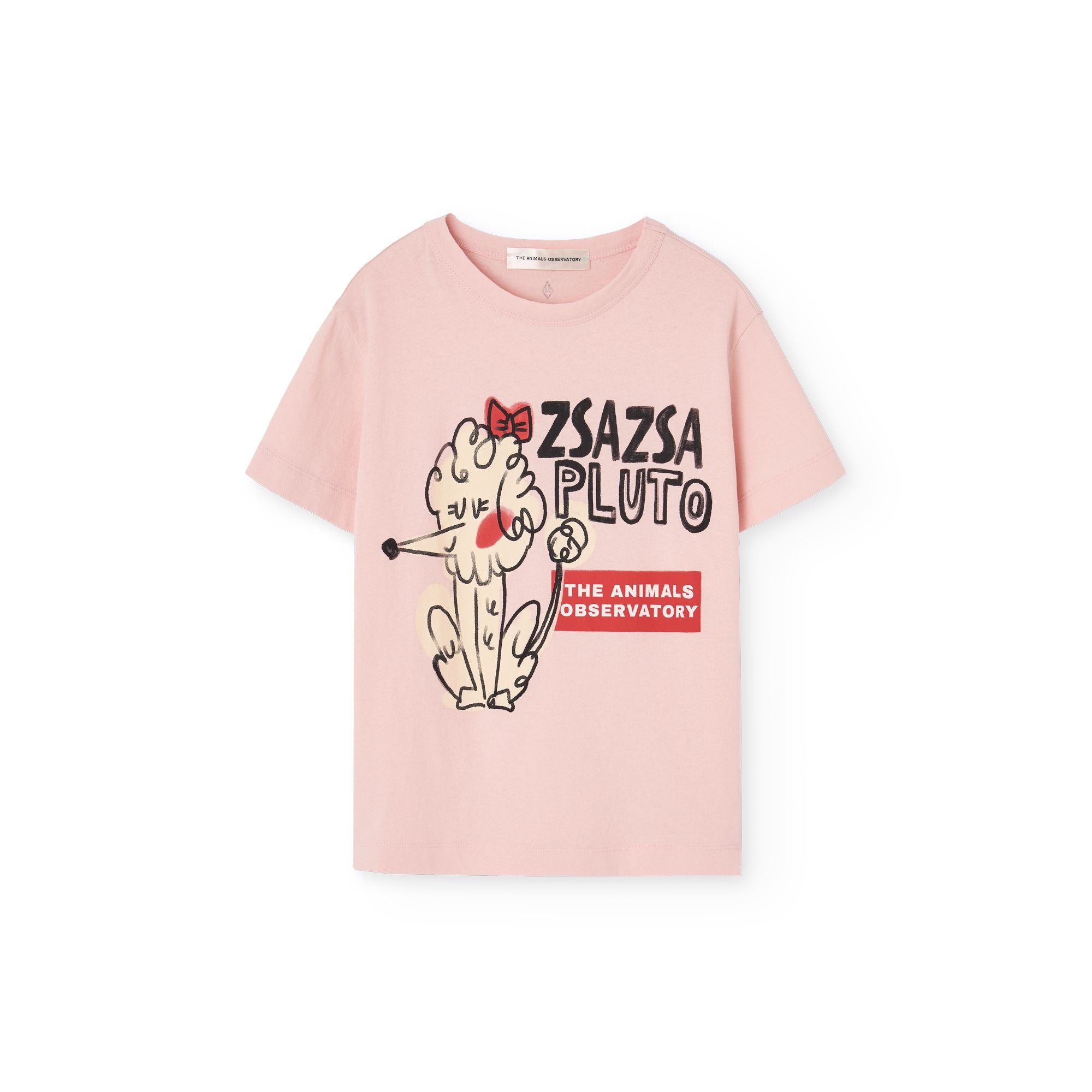 Boys & Girls Pink Printed Cotton T-Shirt