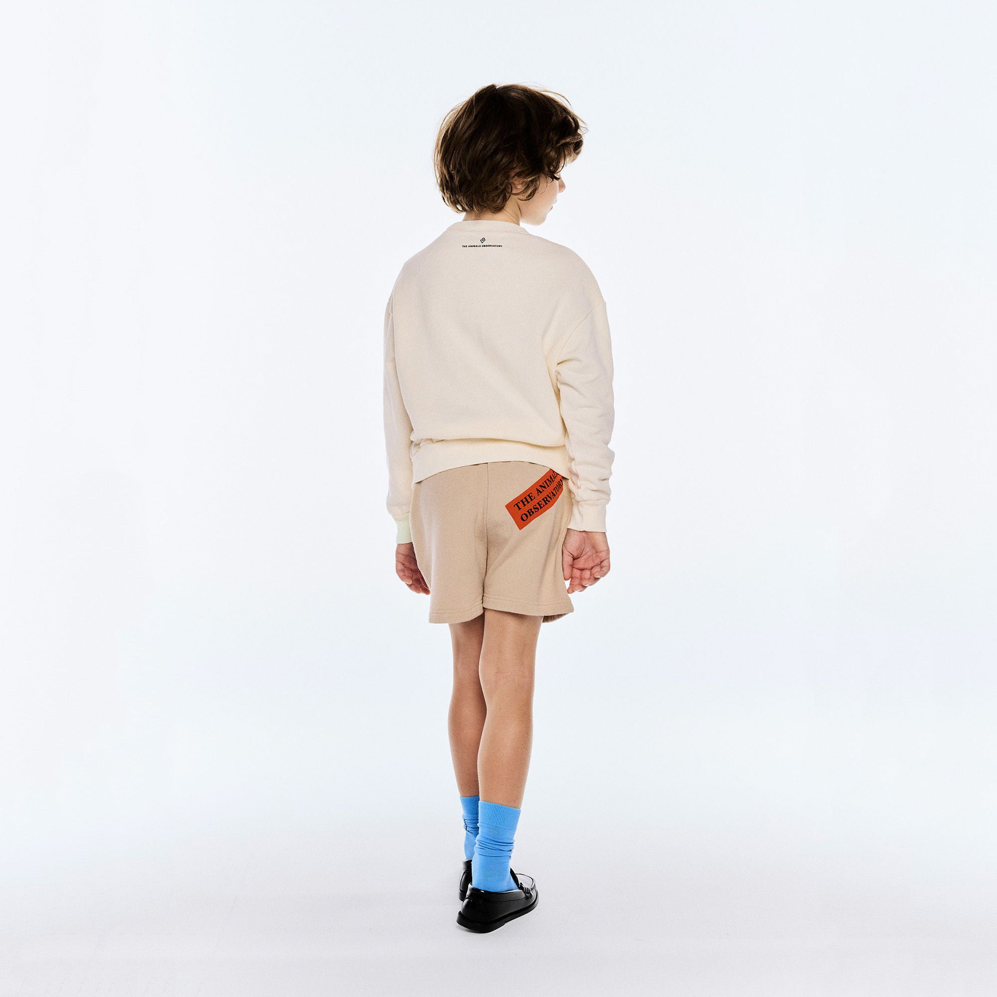 Boys & Girls White Printed Cotton Sweatshirt