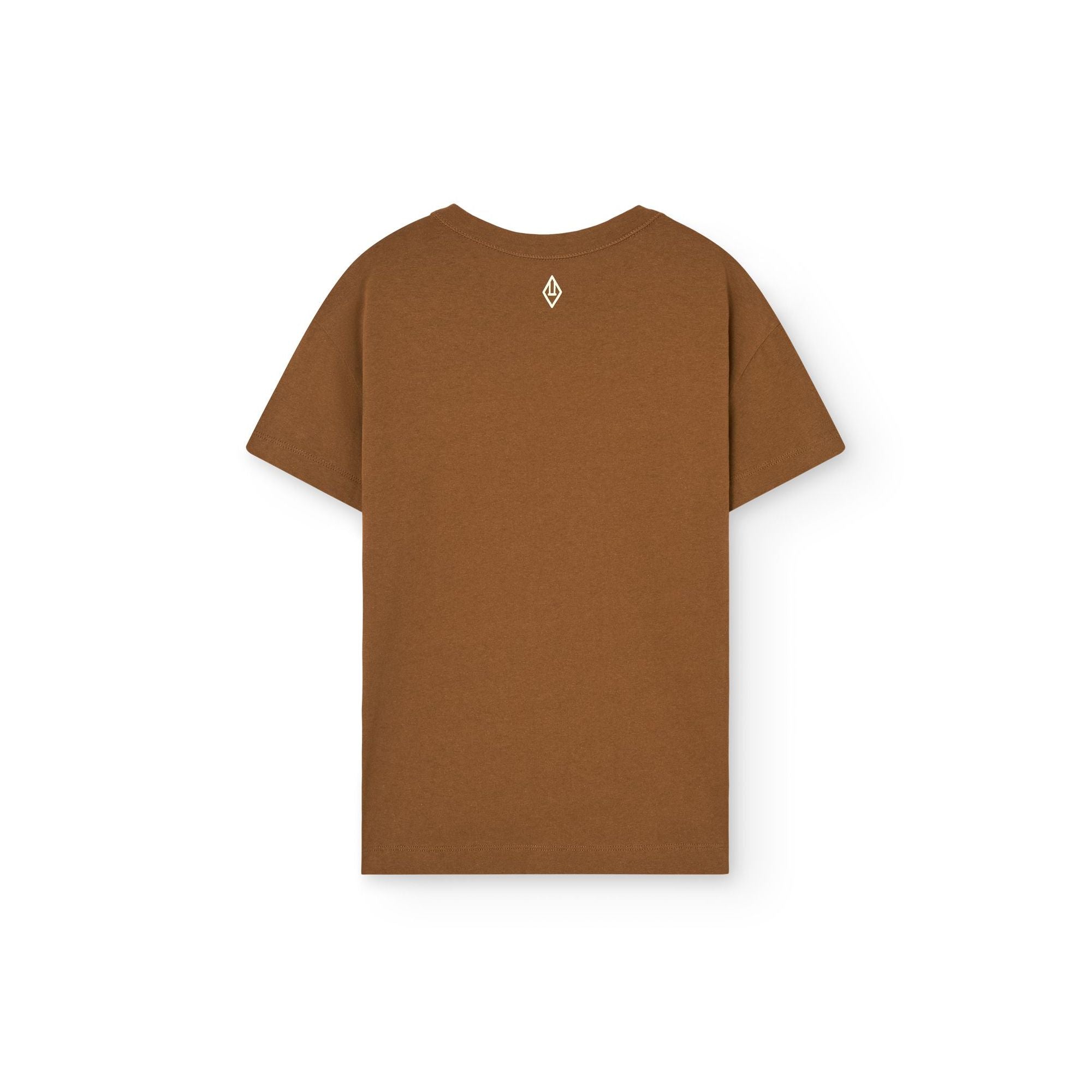 Boys & Girls Brown Logo Cotton T-Shirt
