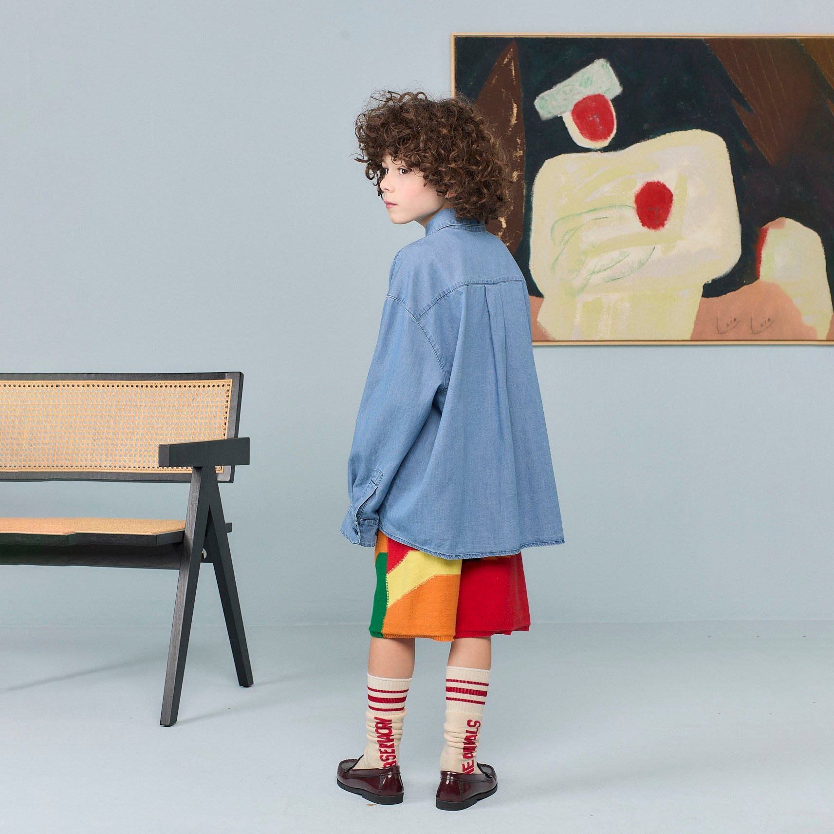 Boys & Girls Blue Denim Shirt