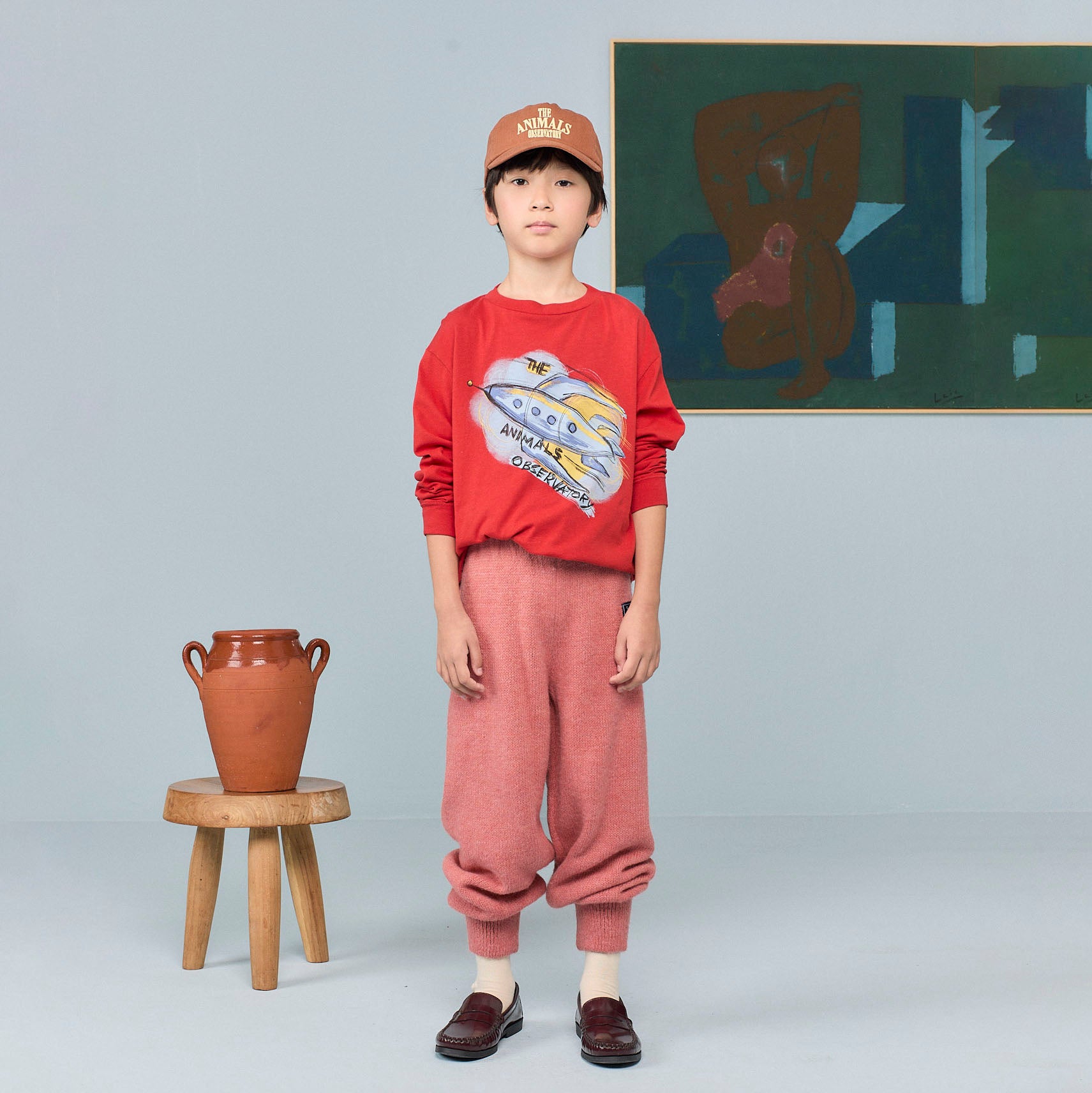 Boys & Girls Brown Logo Cap
