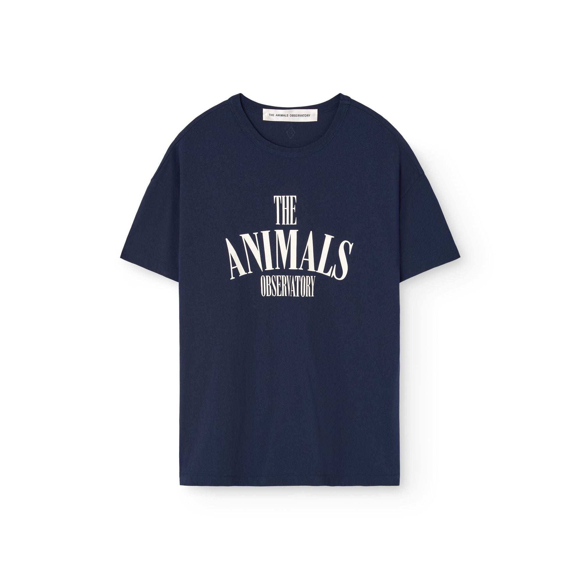 Women Navy Logo Cotton T-Shirt