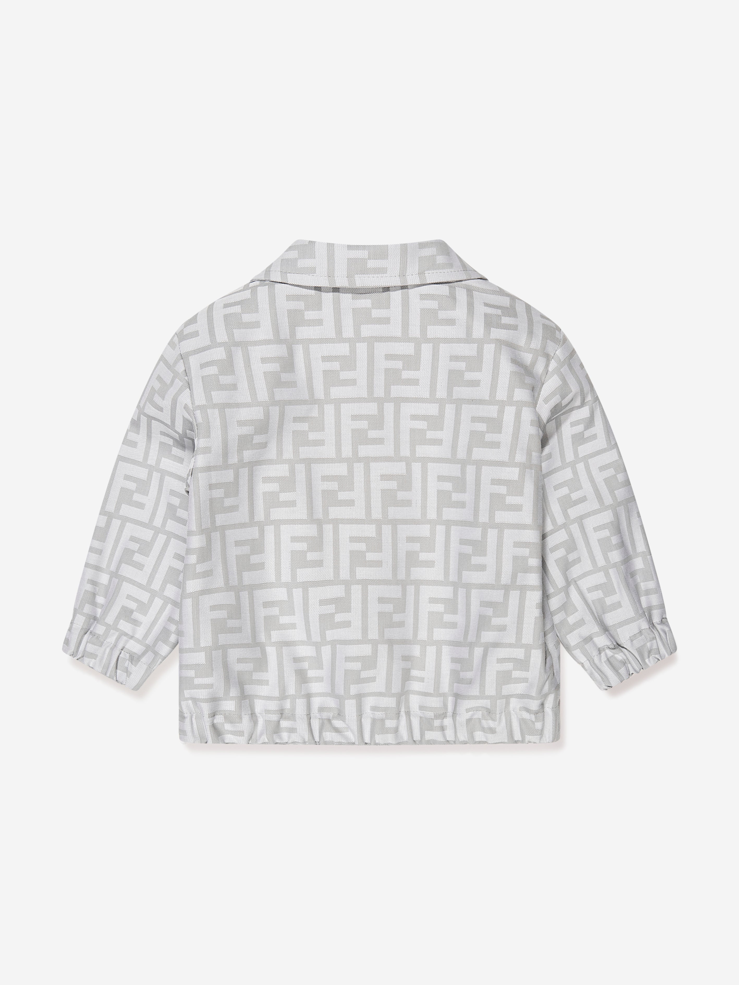 Baby Boys FF Logo Bomber Jacket in Grey