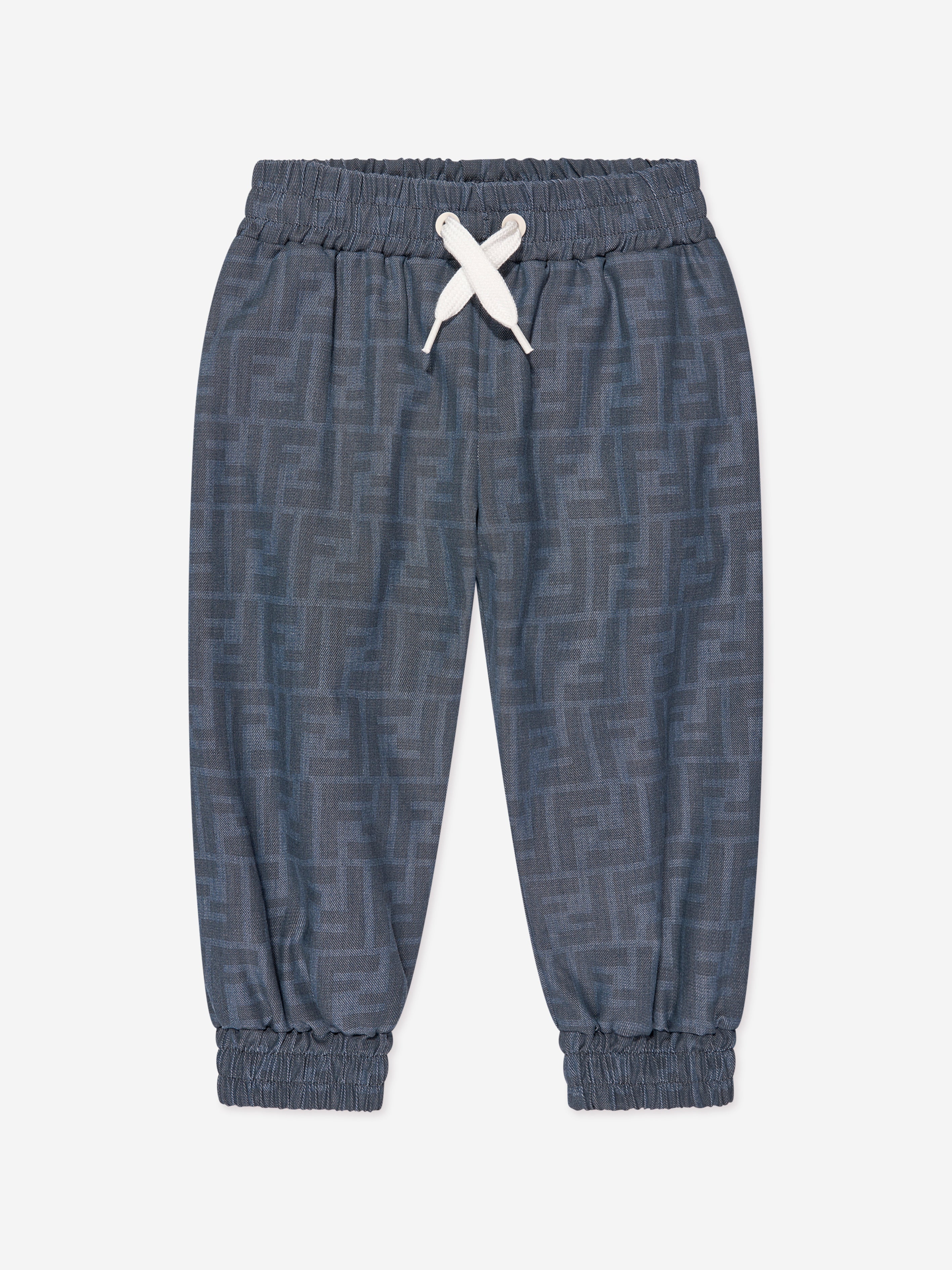 Baby Chambray FF Logo Joggers in Blue