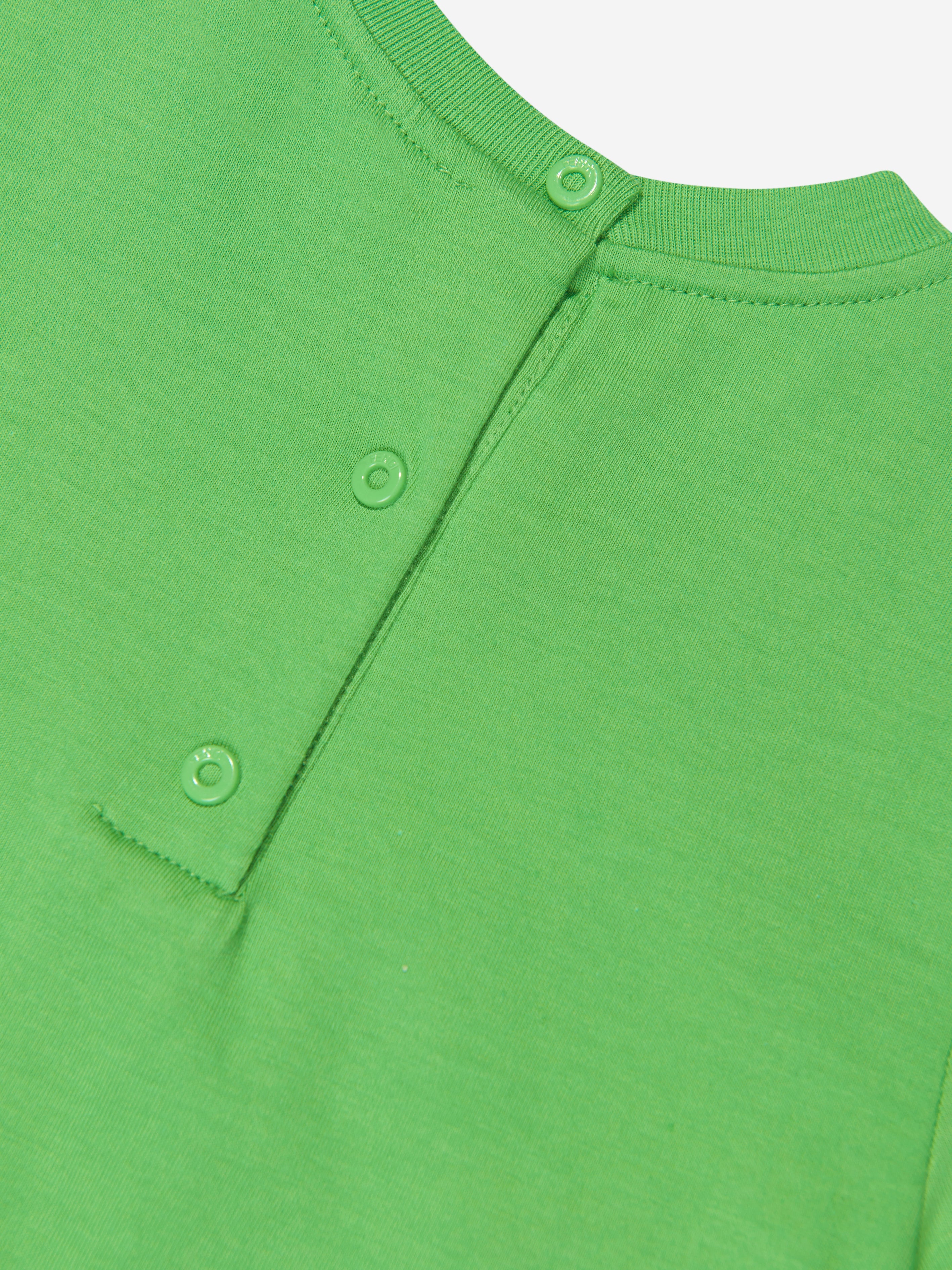 Baby Logo Print T-Shirt in Green