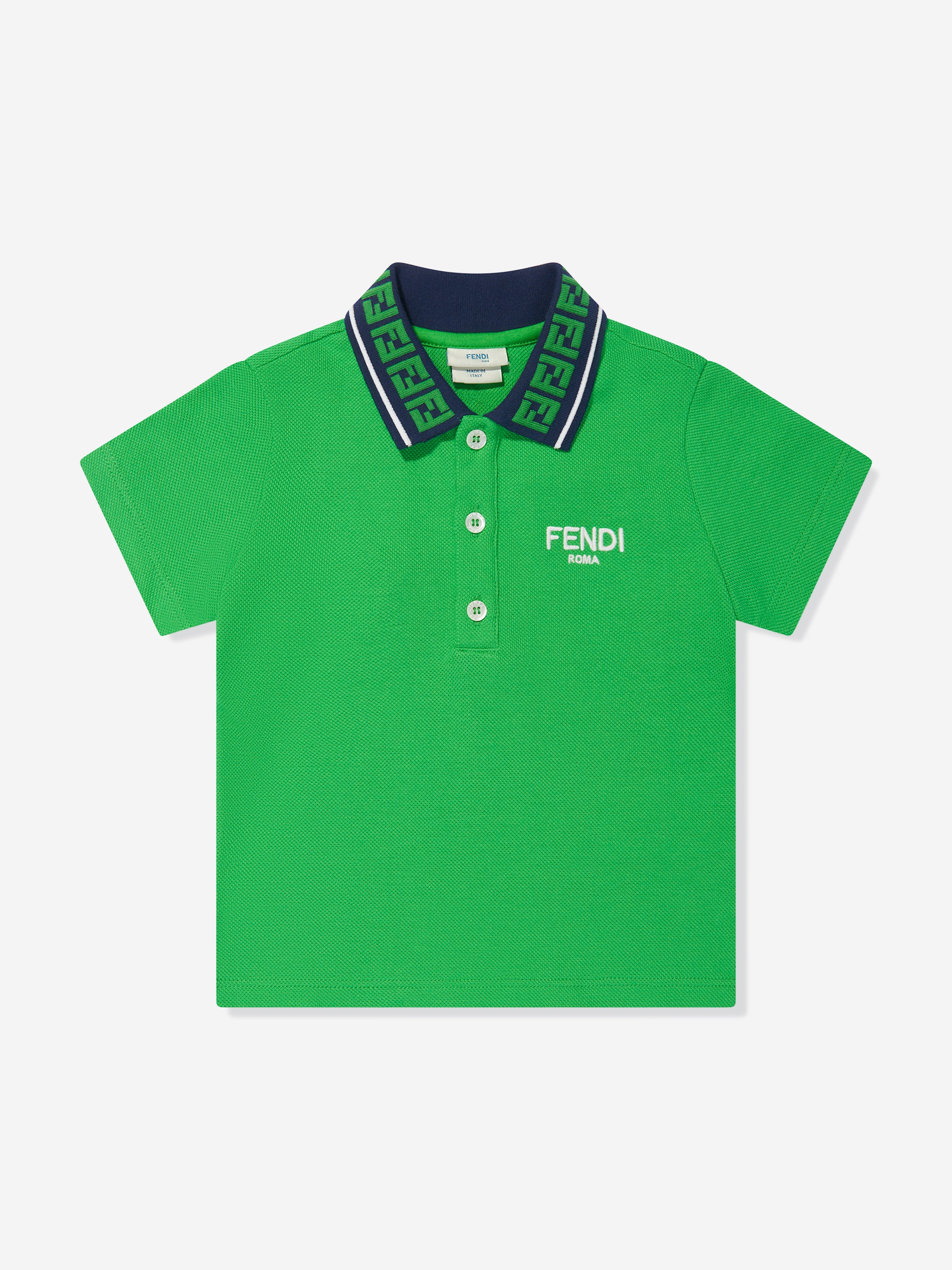 Baby Boys Logo Polo Shirt in Green