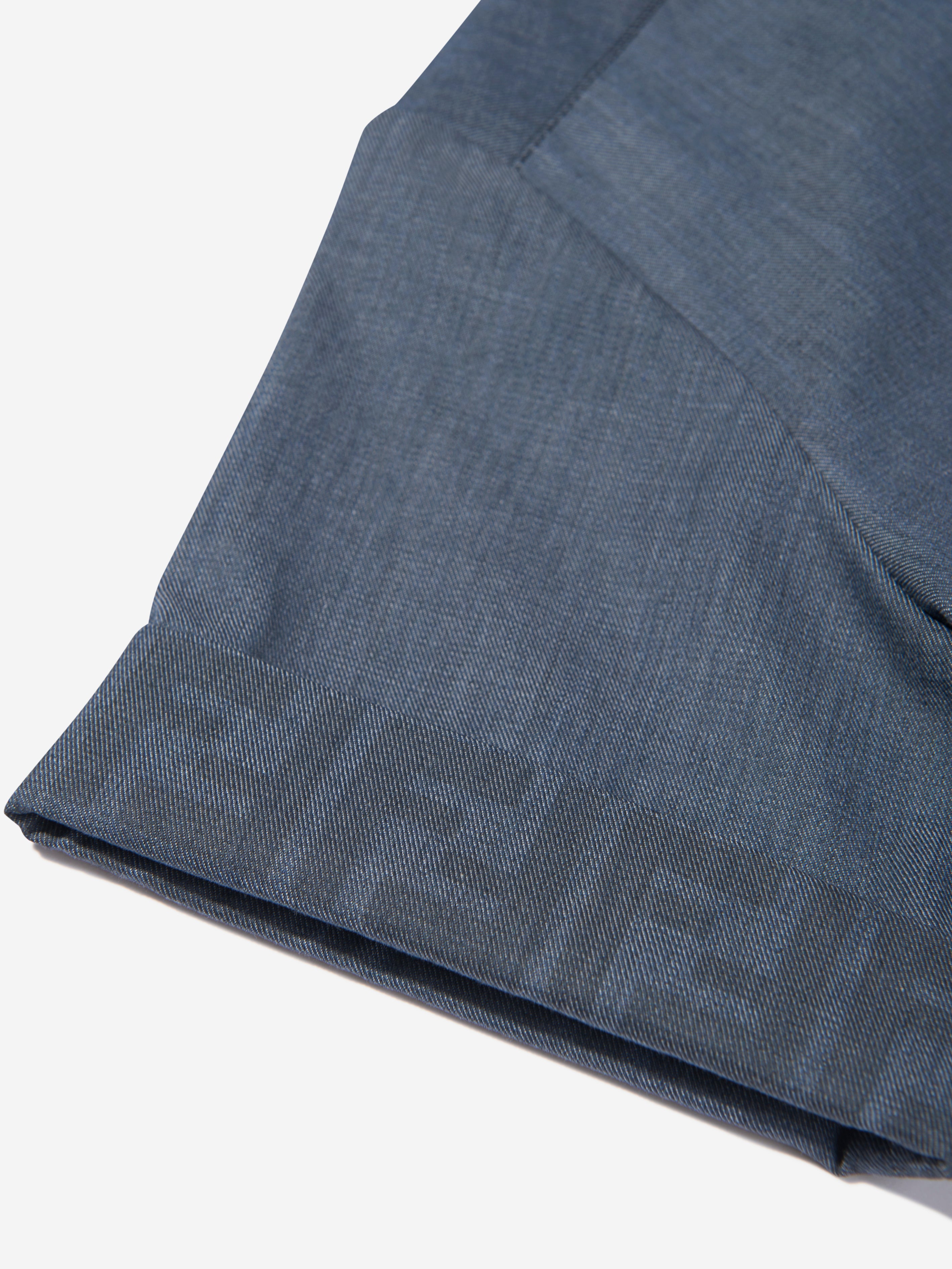 Boys Chambray Pocket Shirt in Blue