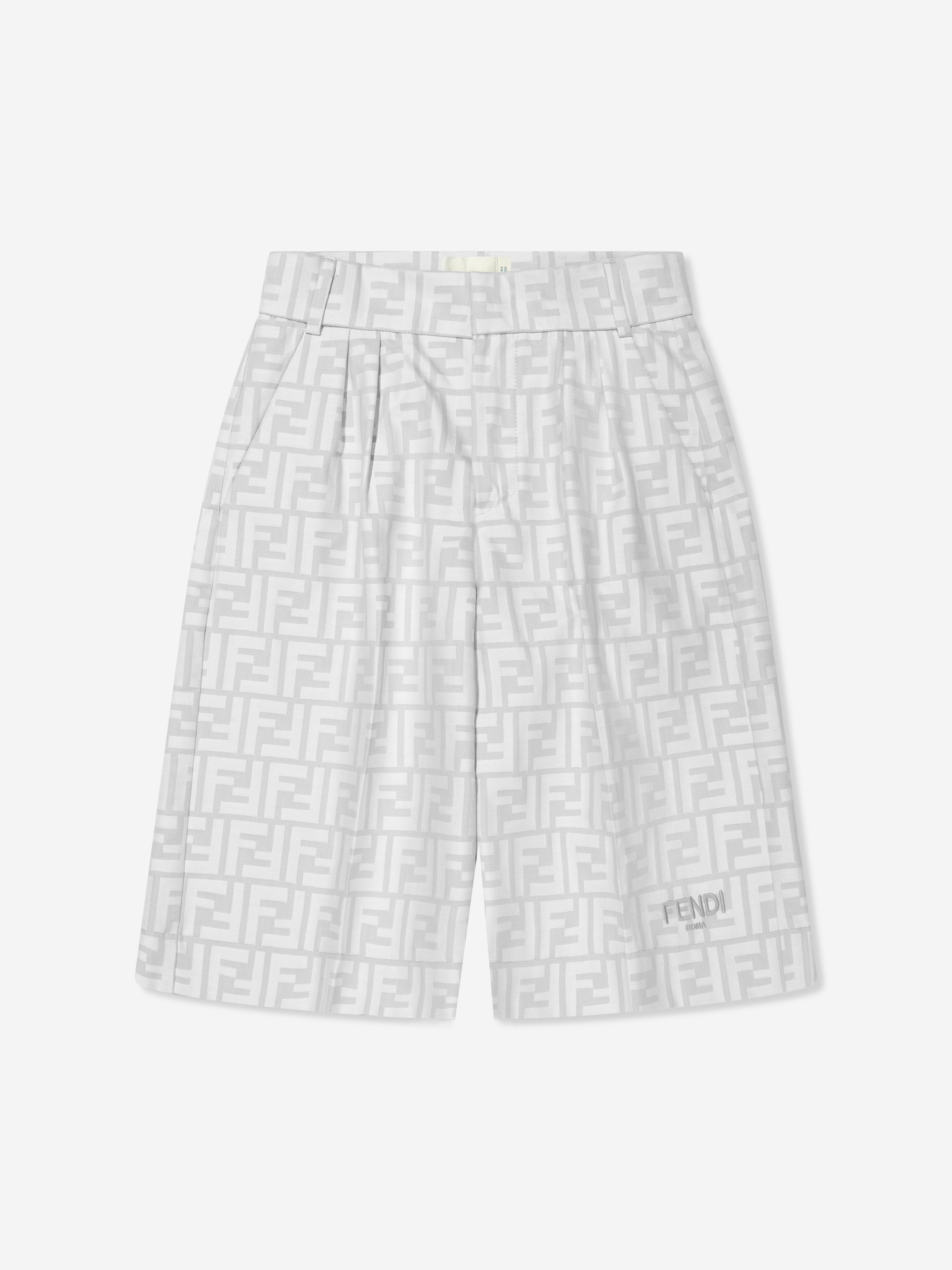 Boys FF Logo Shorts in Grey