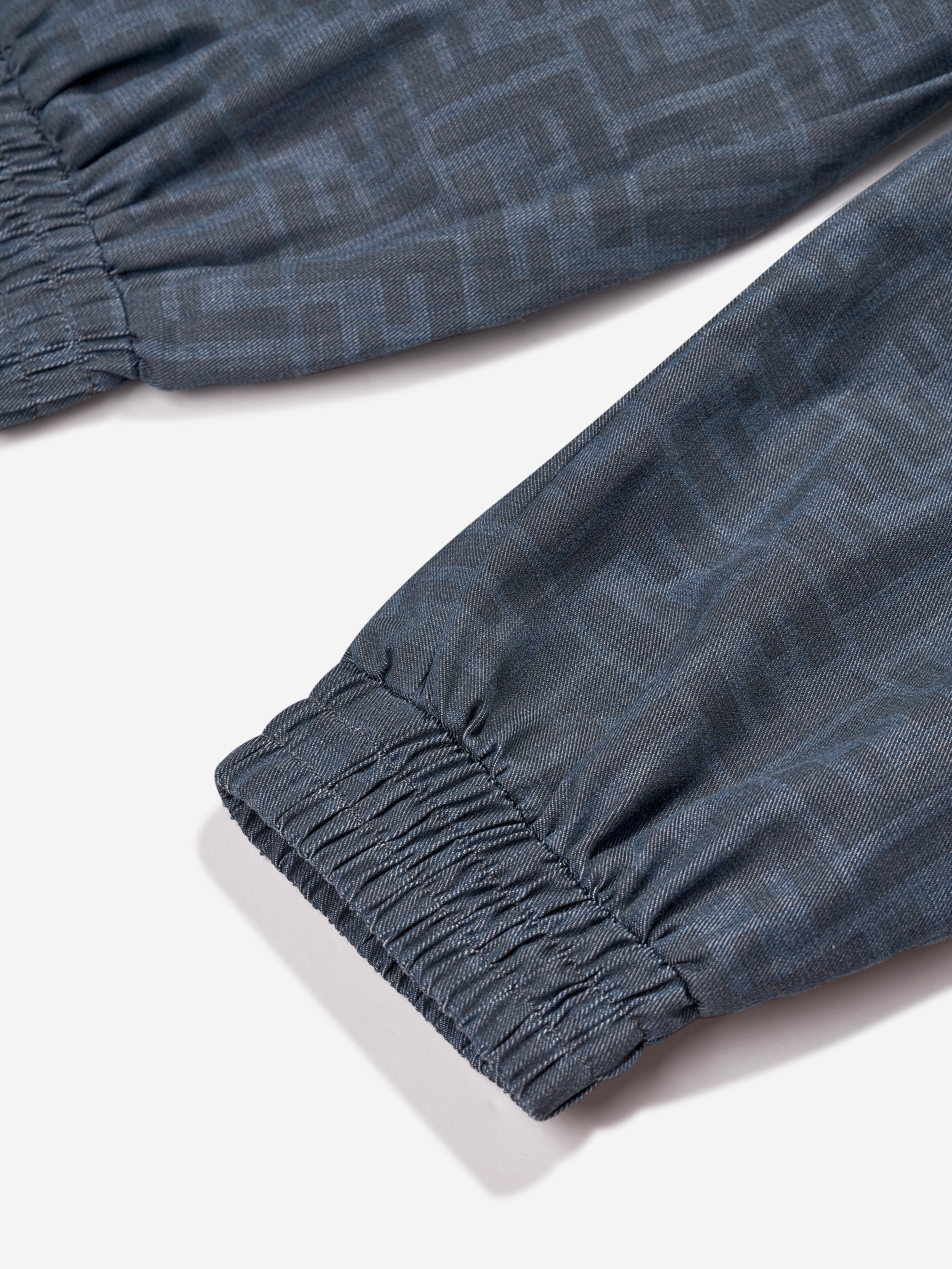 Boys Chambray FF Logo Joggers in Blue