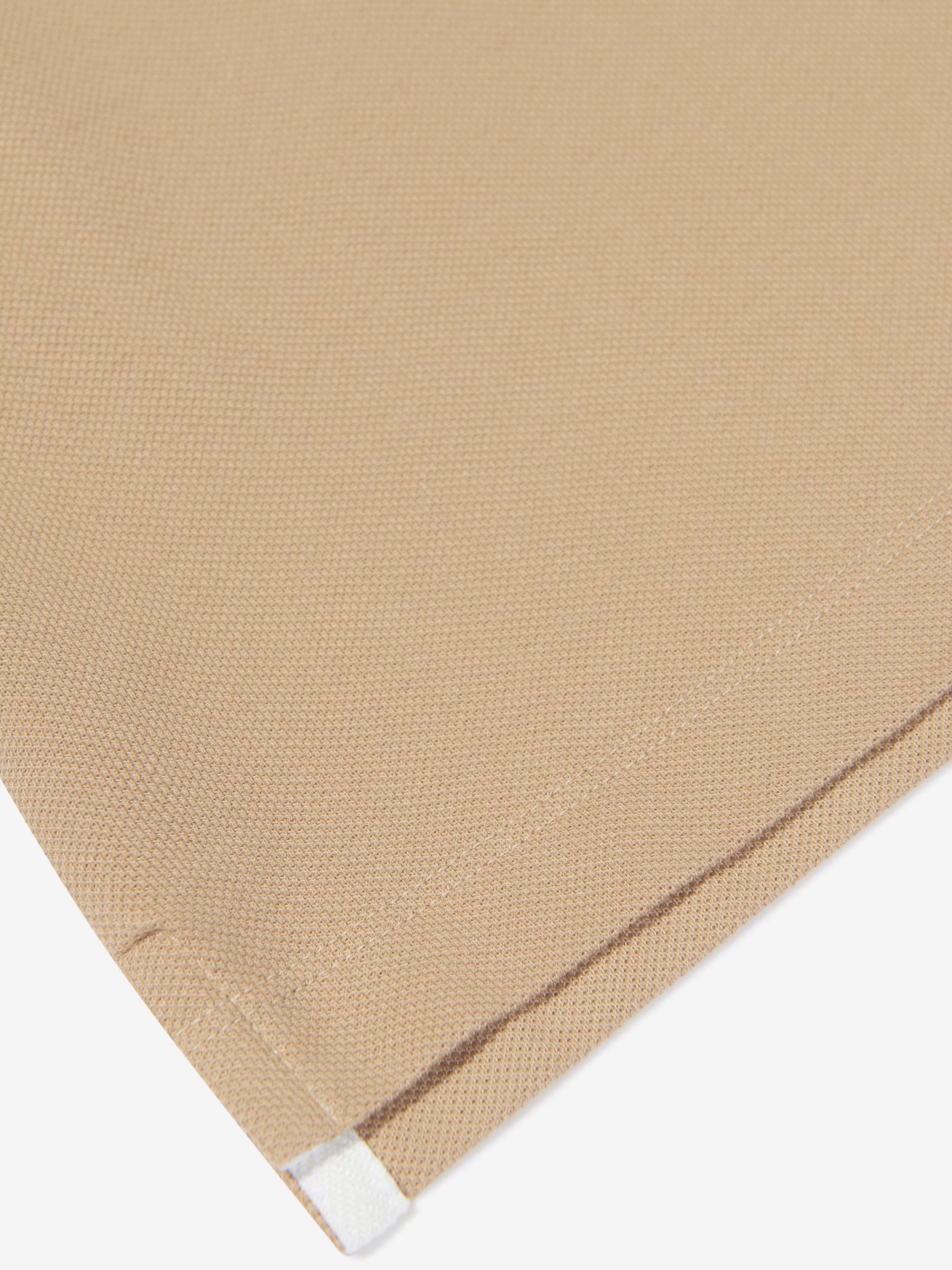 Boys FF Logo Polo Shirt in Beige