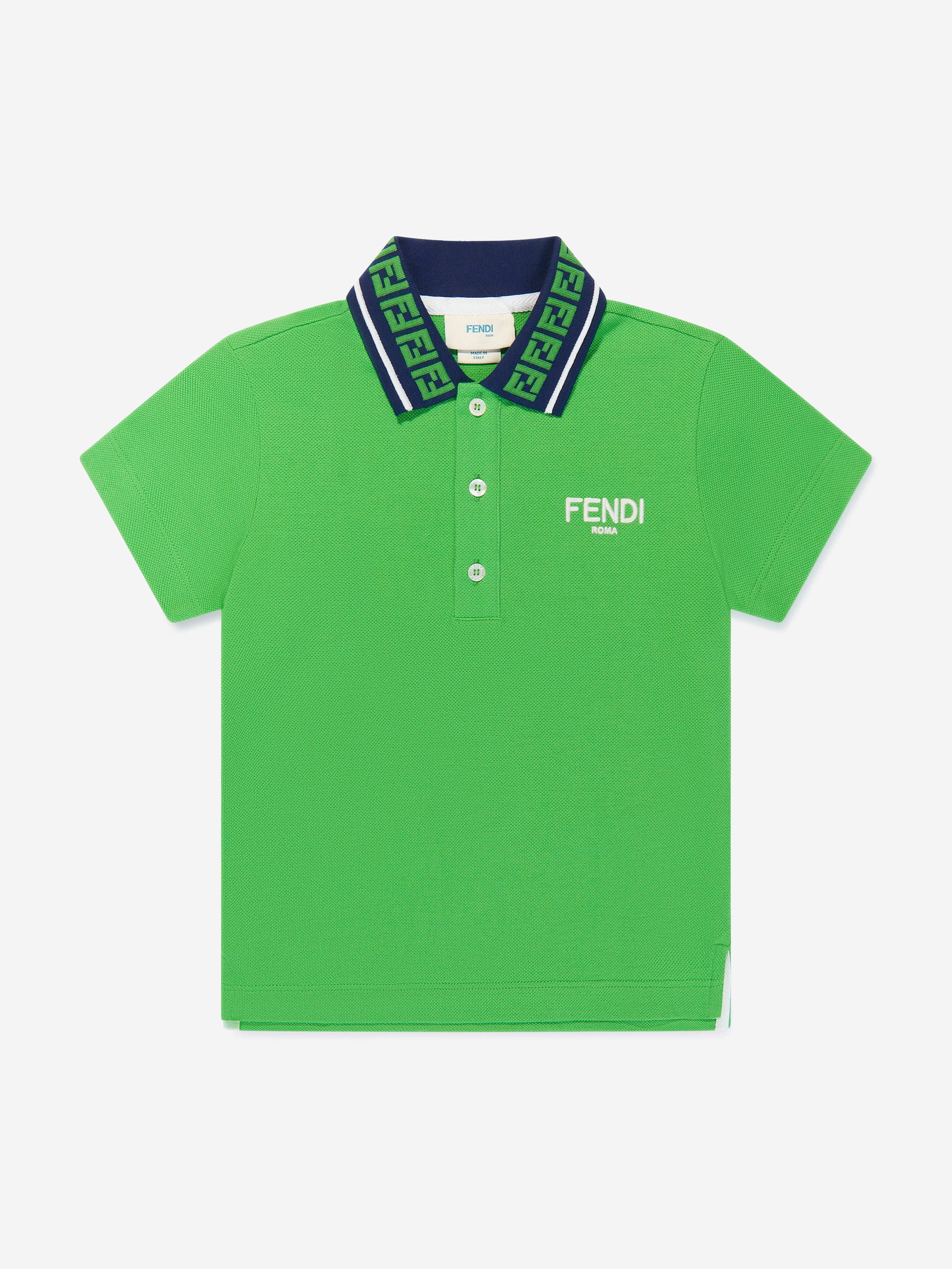Boys Logo Polo Shirt in Green