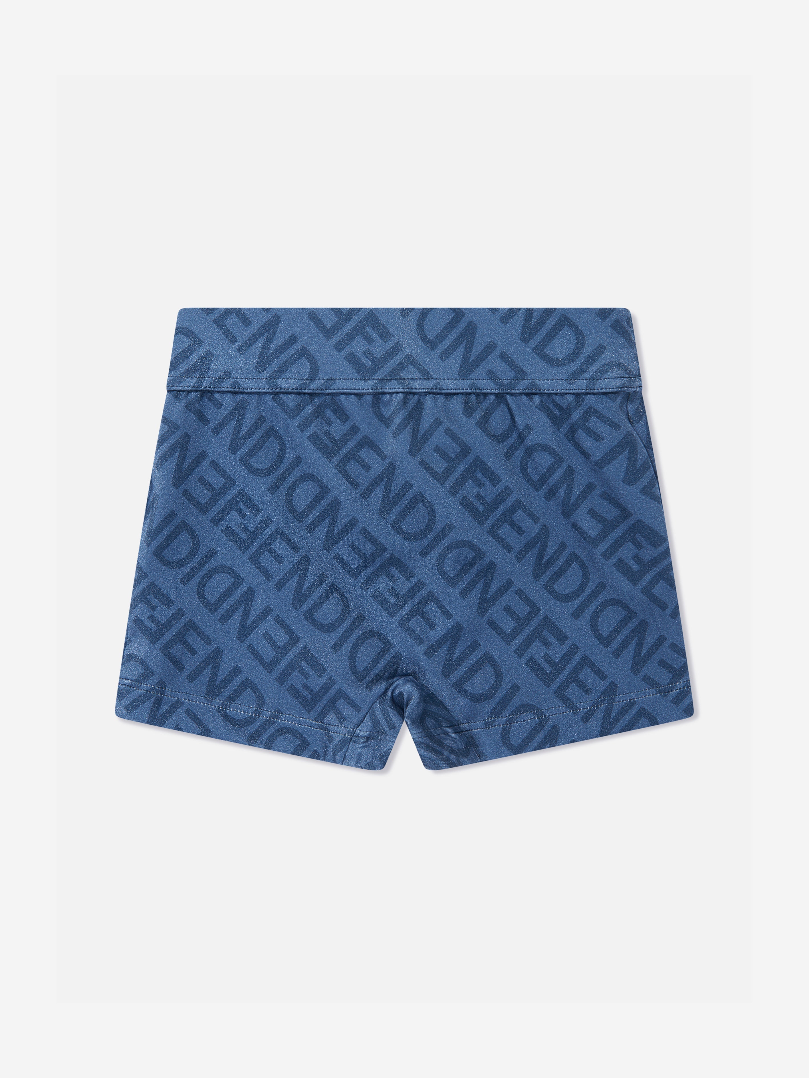 Boys FF Logo Swim Shorts in Blue