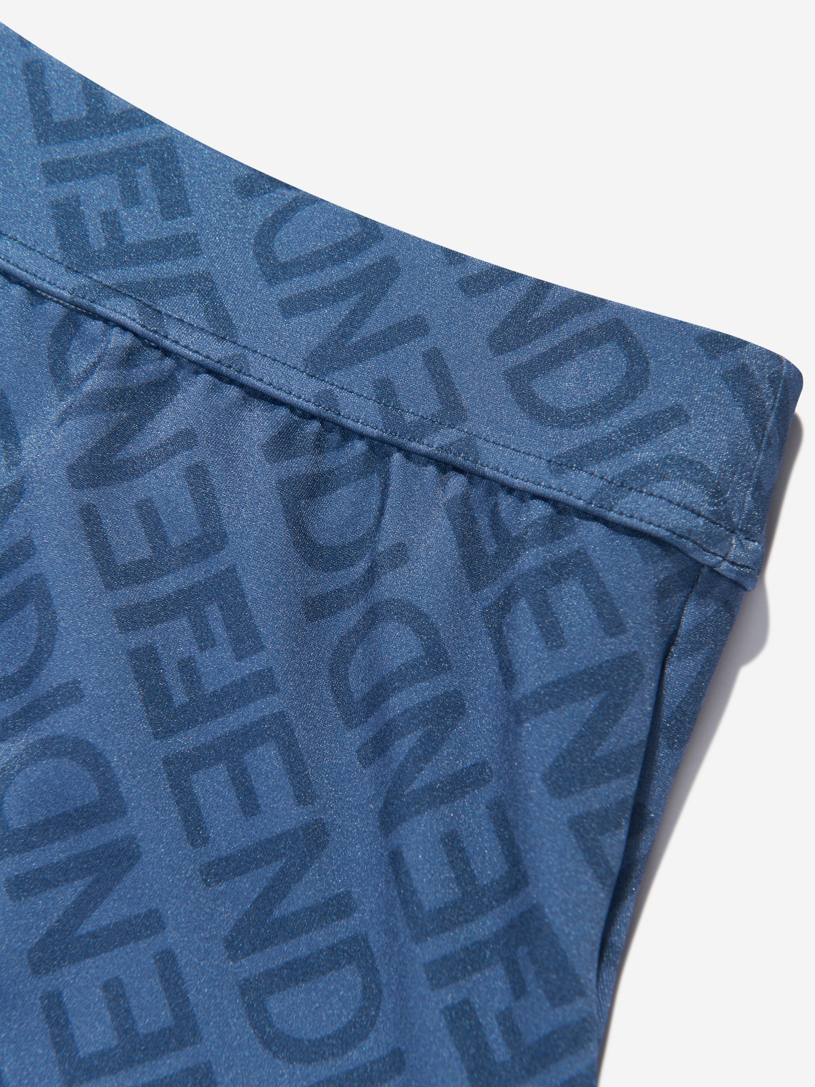 Boys FF Logo Swim Shorts in Blue