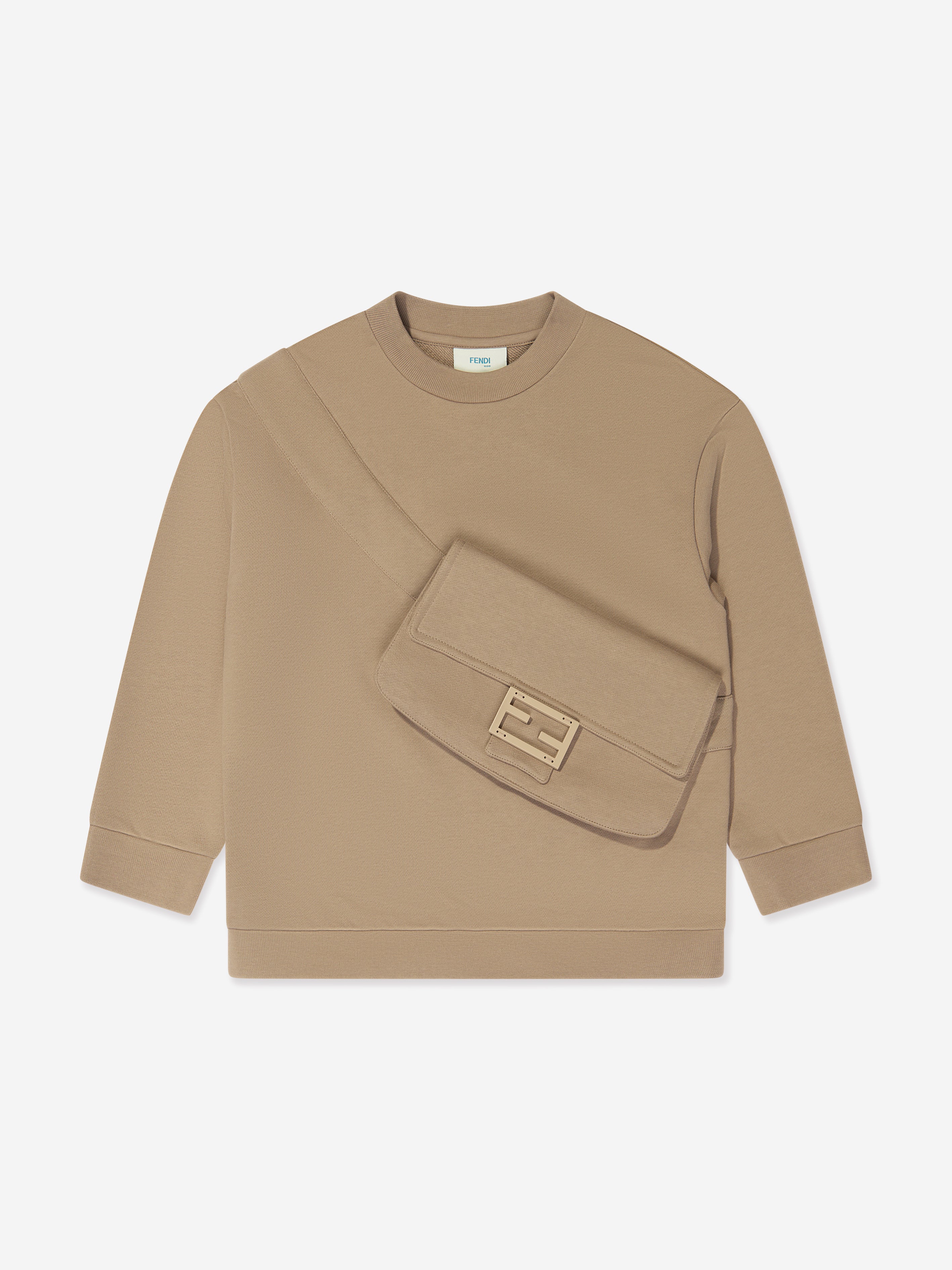 Kids Baguette Bag Sweatshirt in Brown