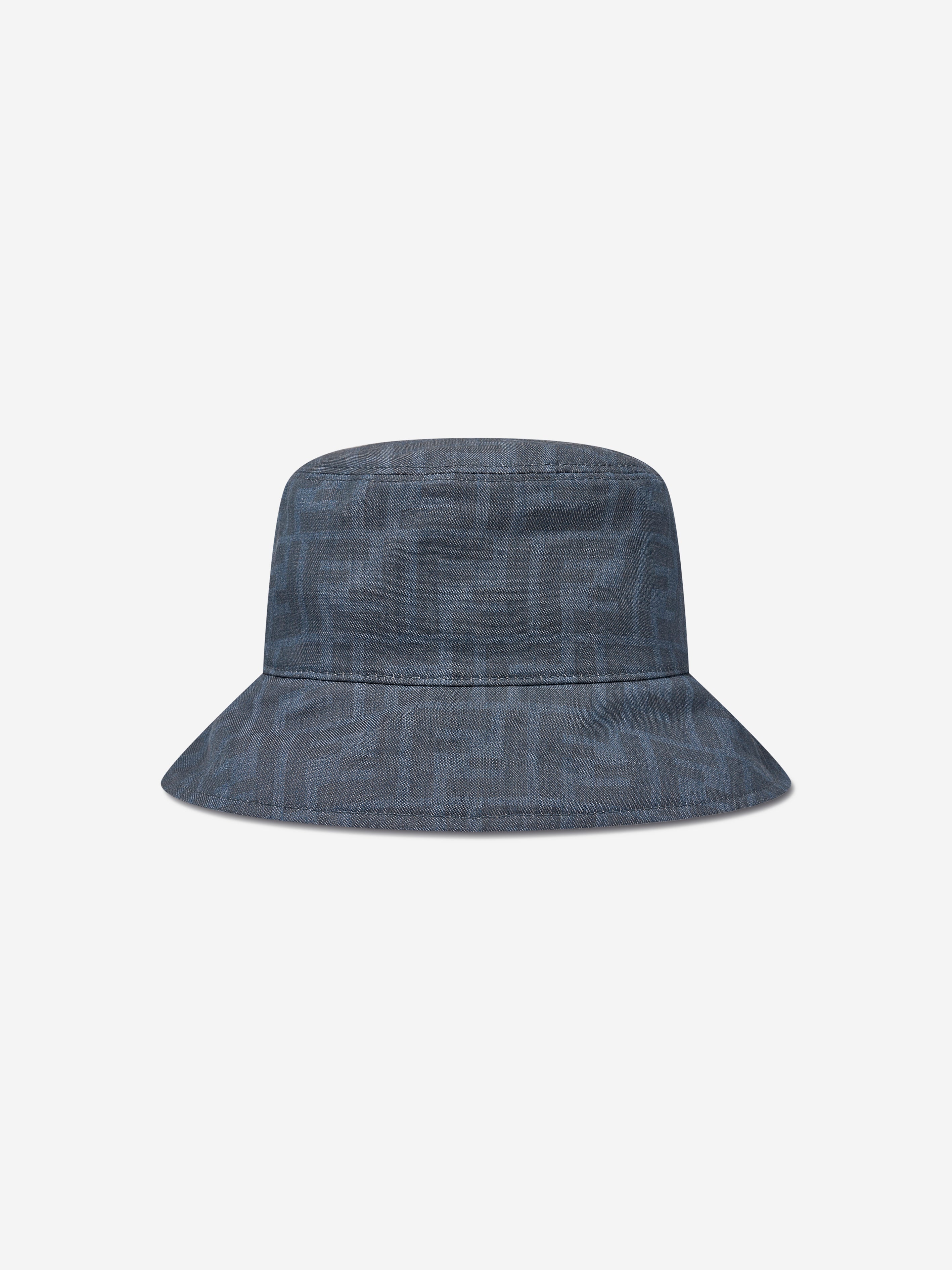 Kids Reversible FF Logo Bucket Hat in Blue