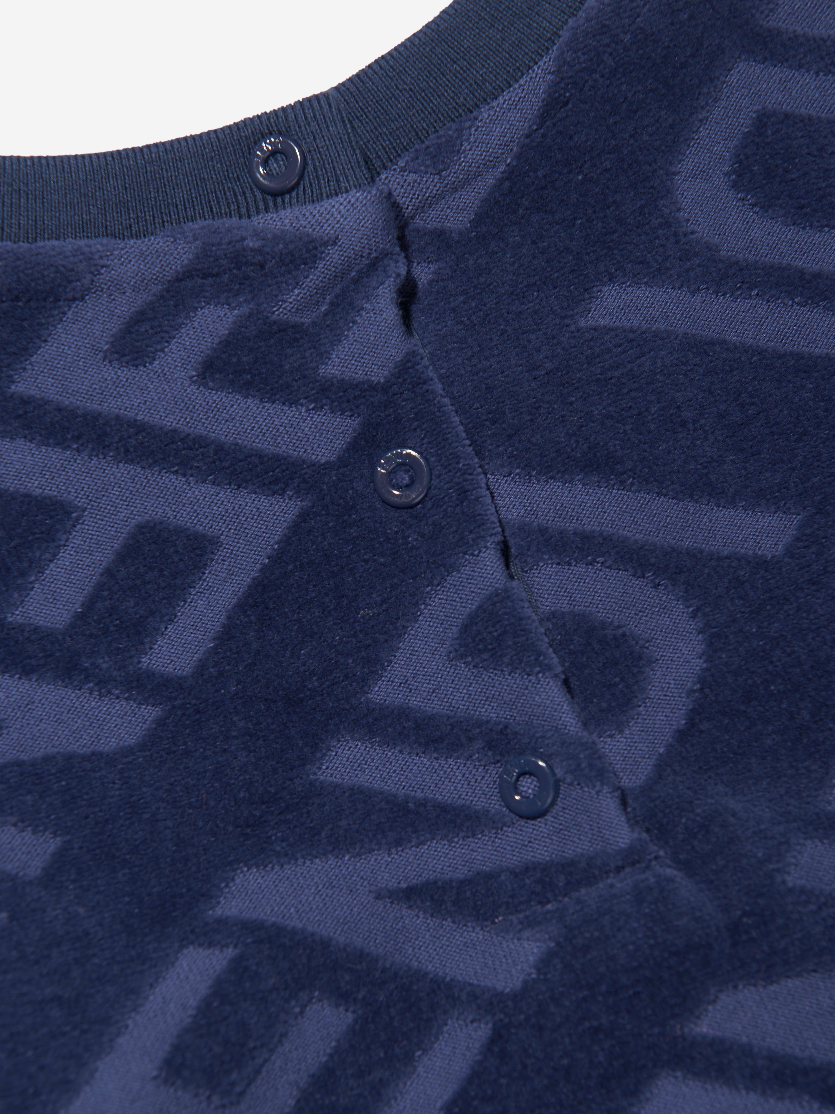Baby Boys Logo Sweatshirt in Blue