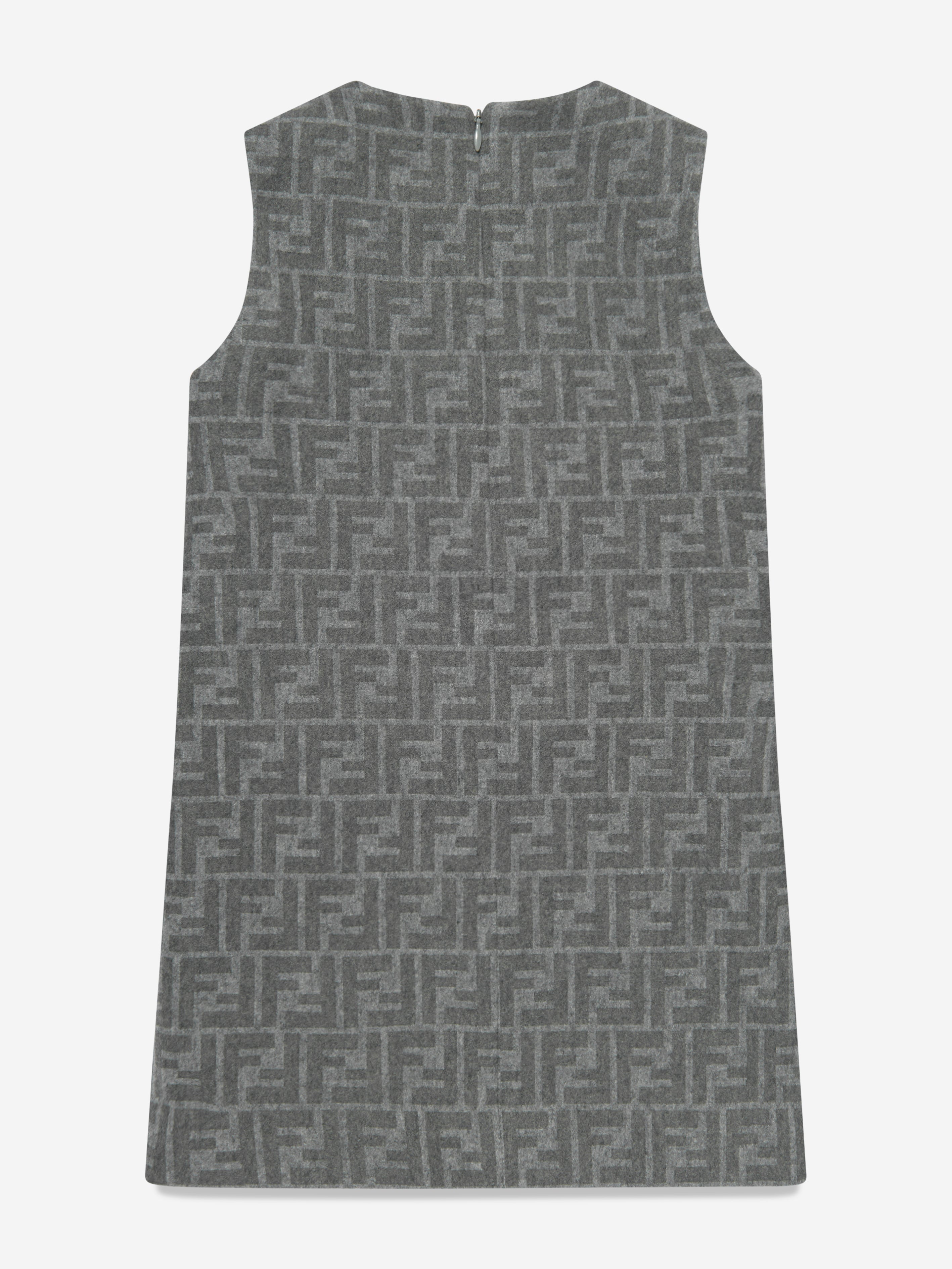 Girls FF Wool Dress in Grey