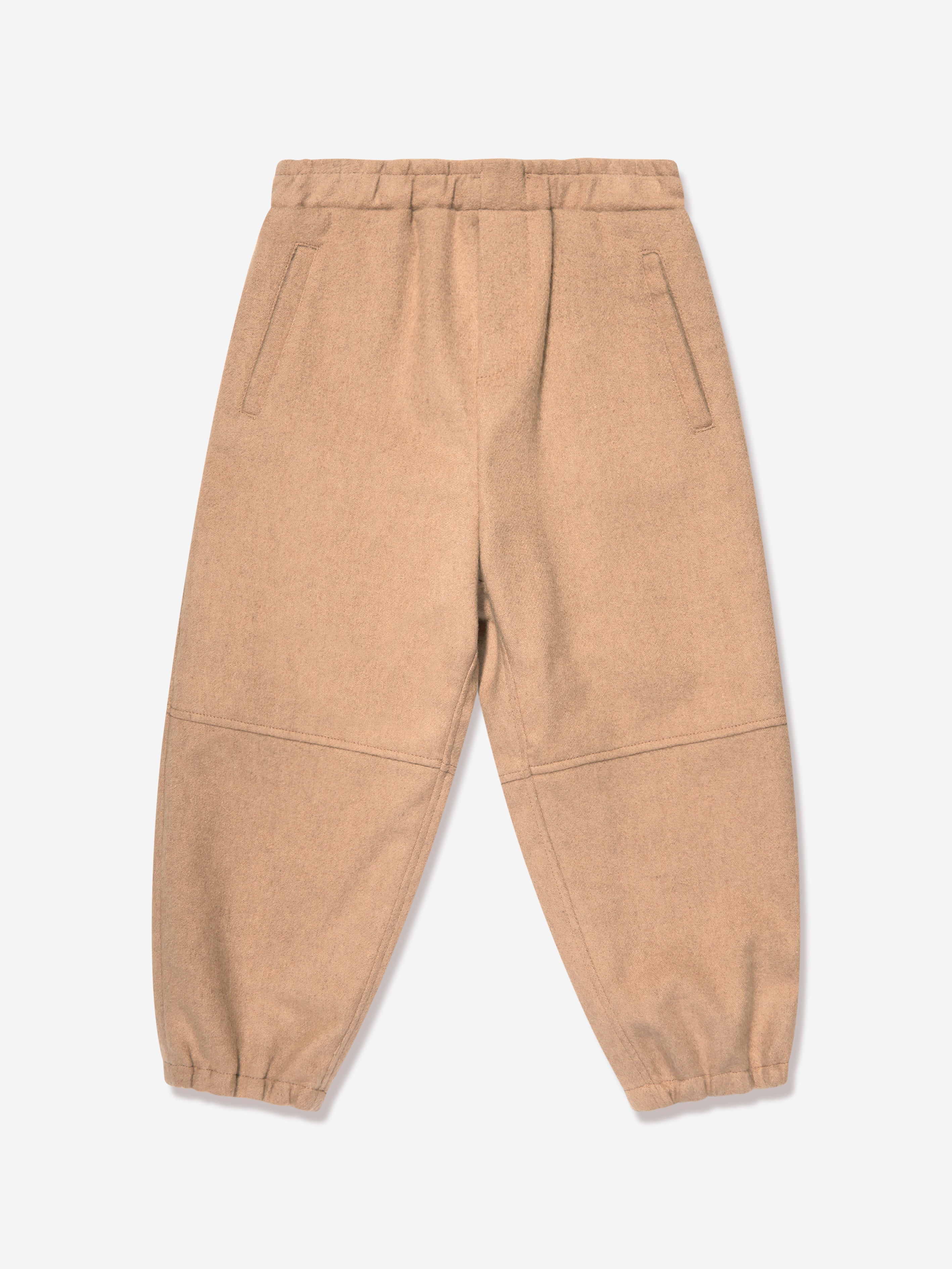 Boys FF Pocket Flannel Trousers in Beige