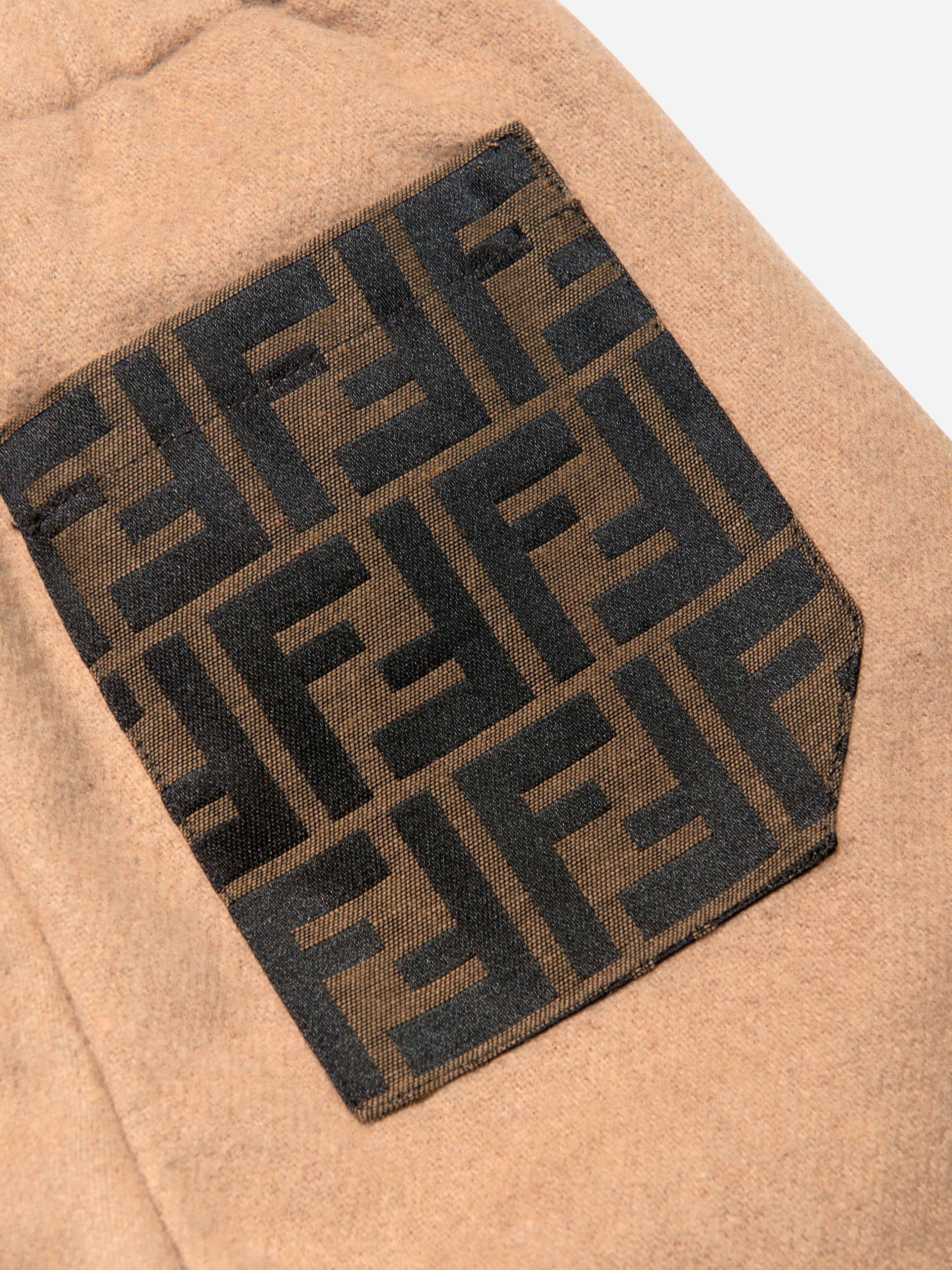 Boys FF Pocket Flannel Trousers in Beige