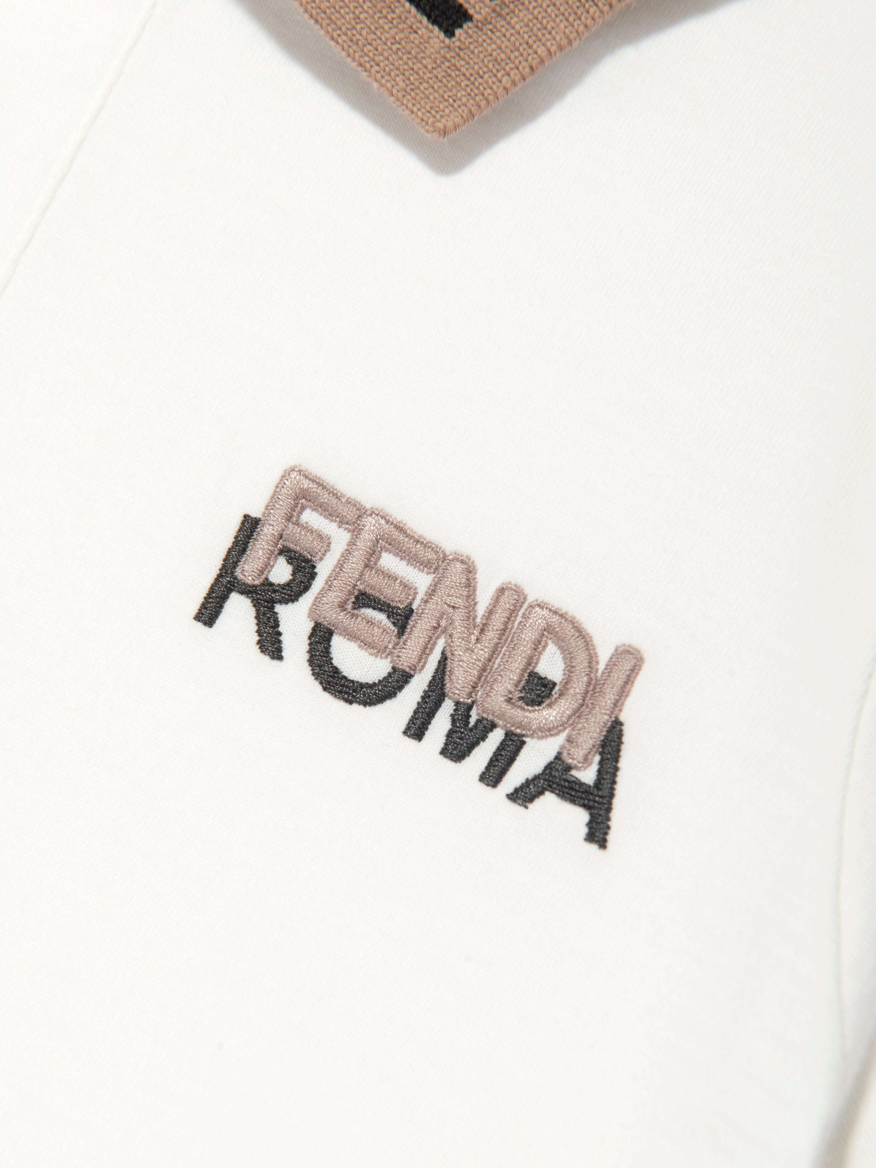 Boys Logo Polo Shirt in White