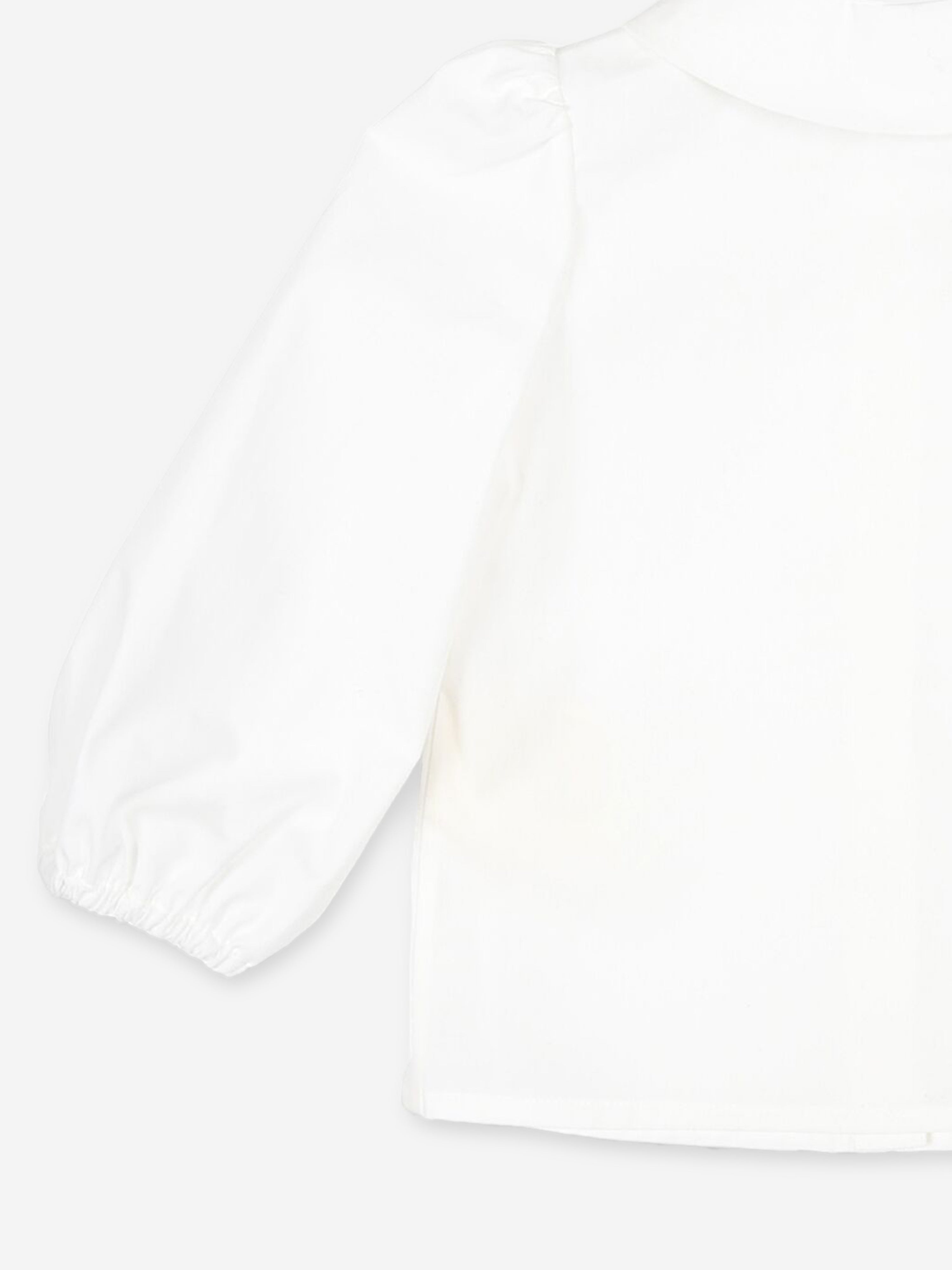 Fendi Baby Girls Cotton Blouse in White