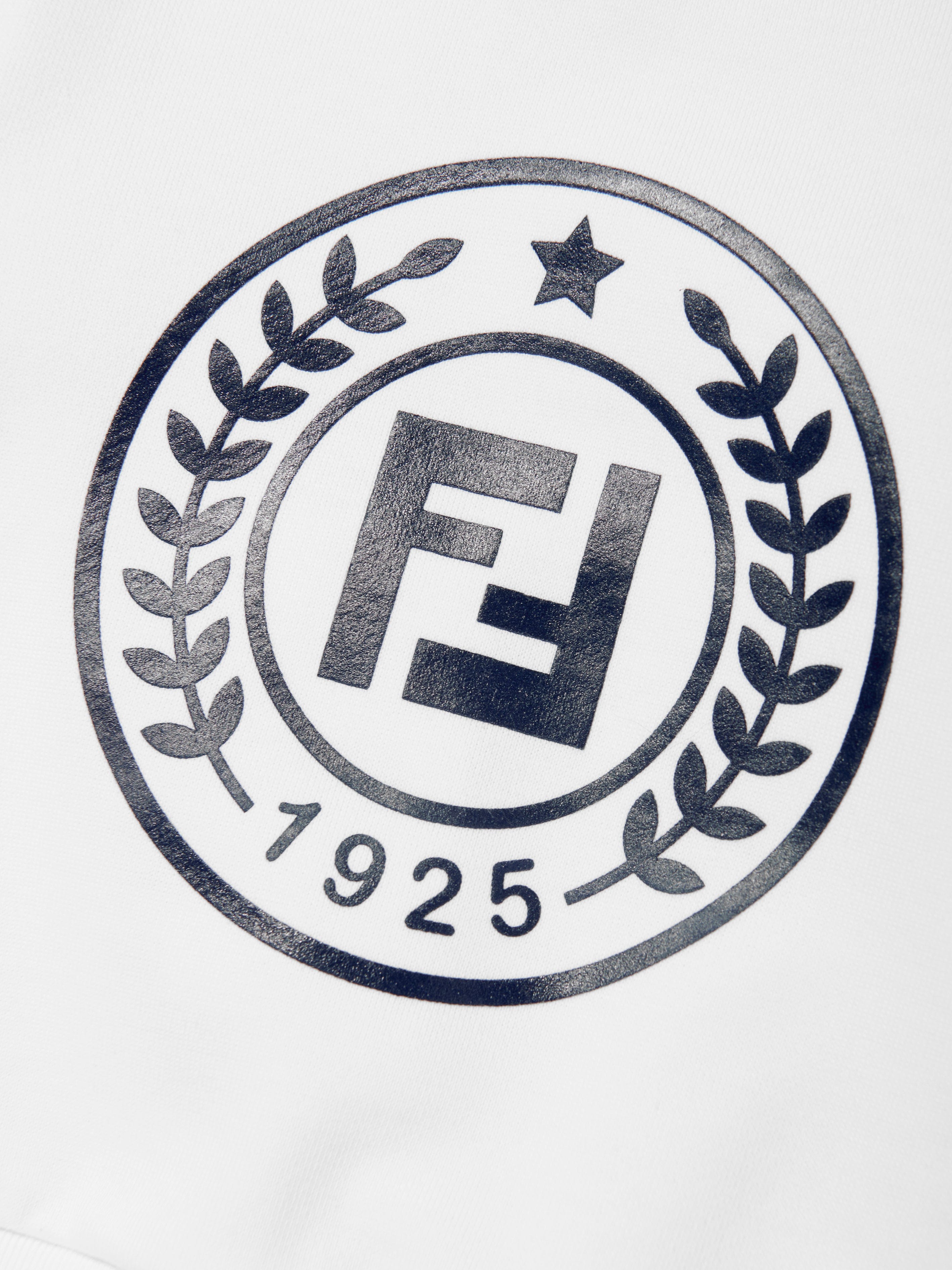 Fendi Baby Logo Sweatshirt in White