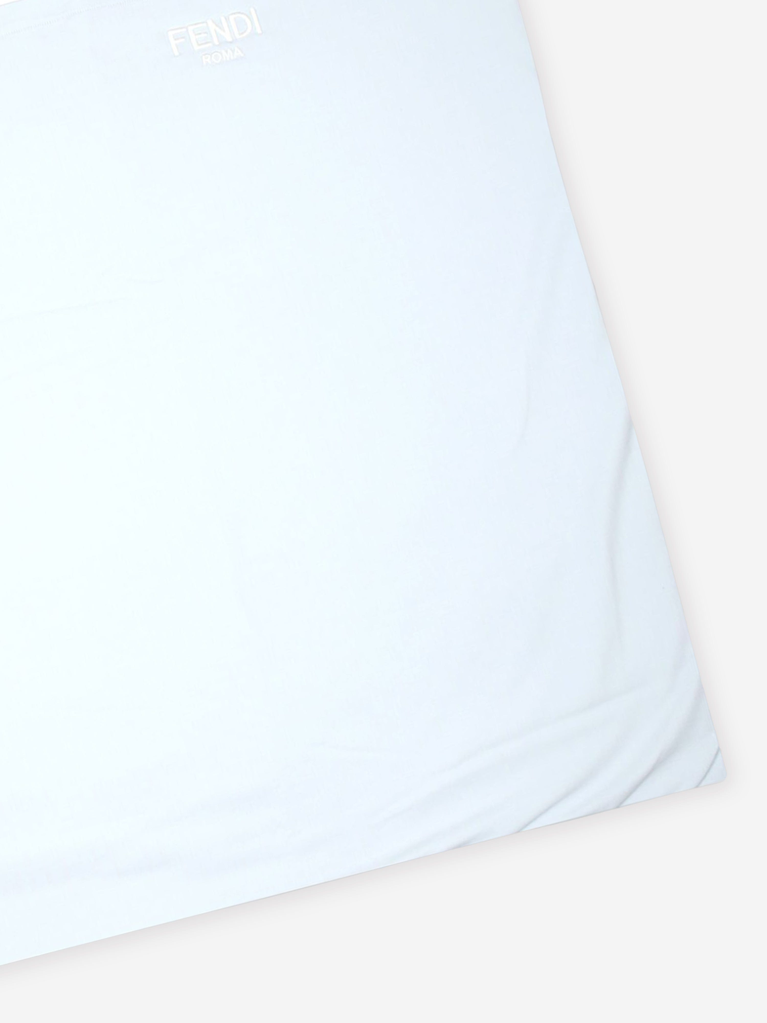 Baby Boys Bear Logo Blanket in Blue (85cm)