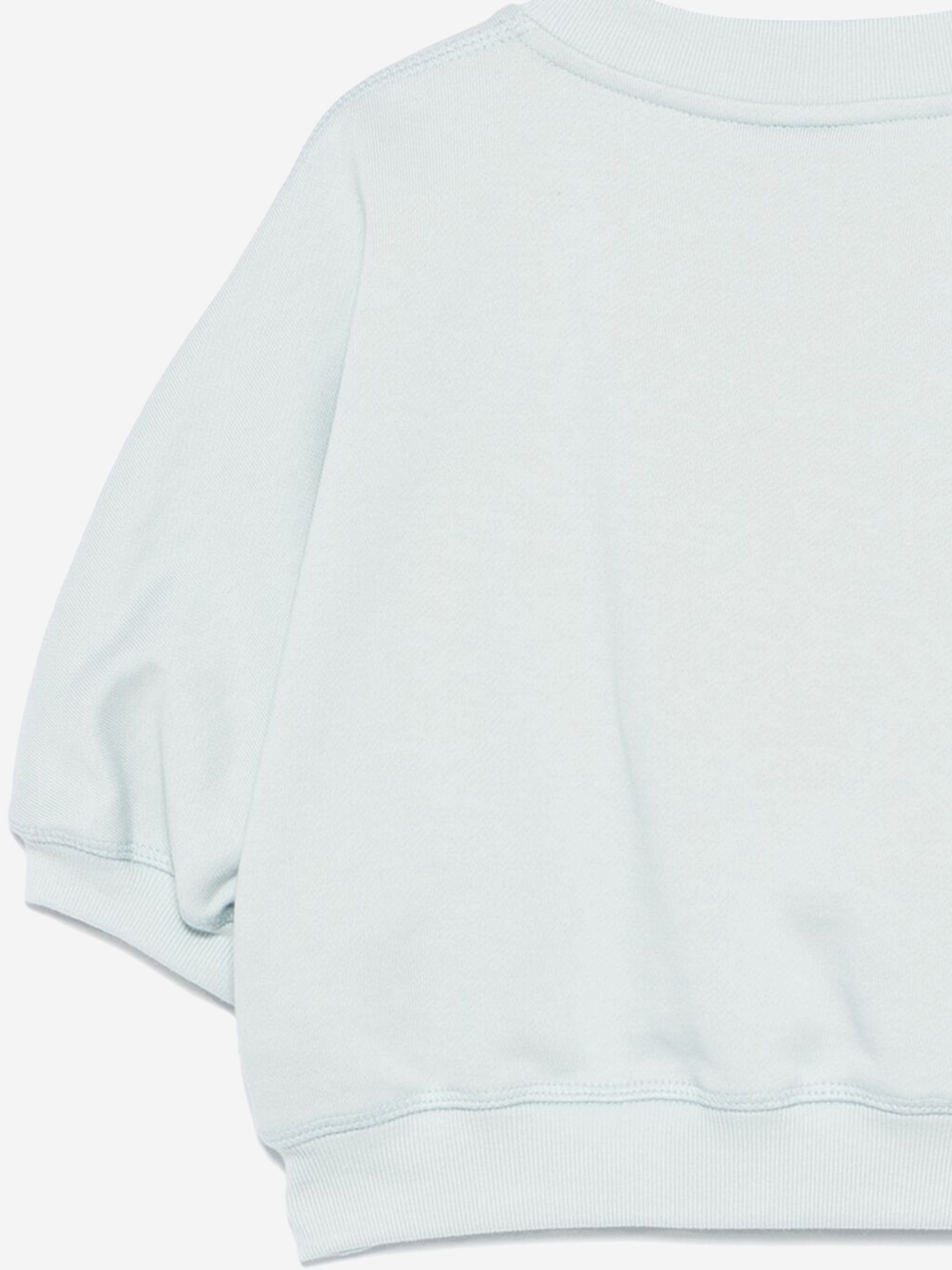 Girls Cropped Logo Sweatshirt in Blue