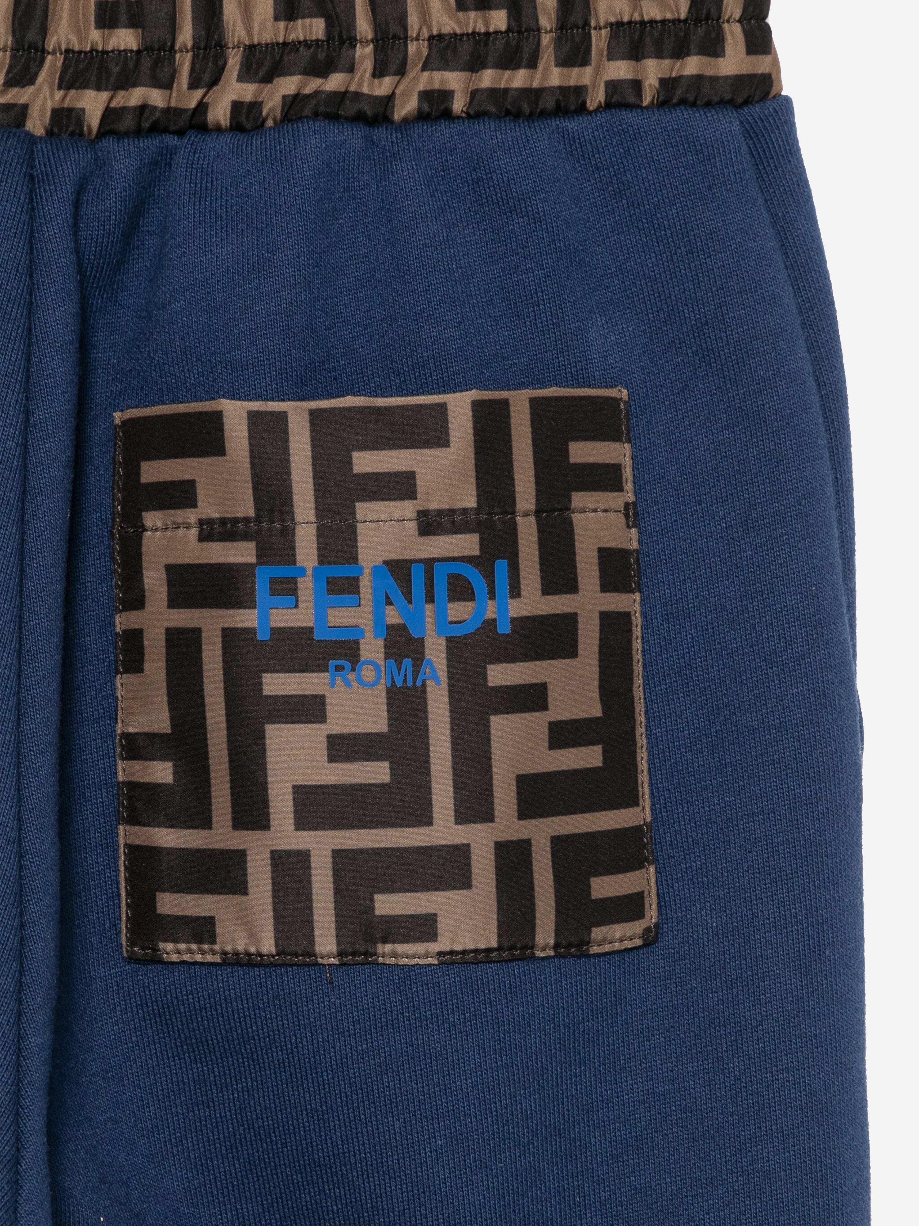 Kids FF Logo Joggers in Navy