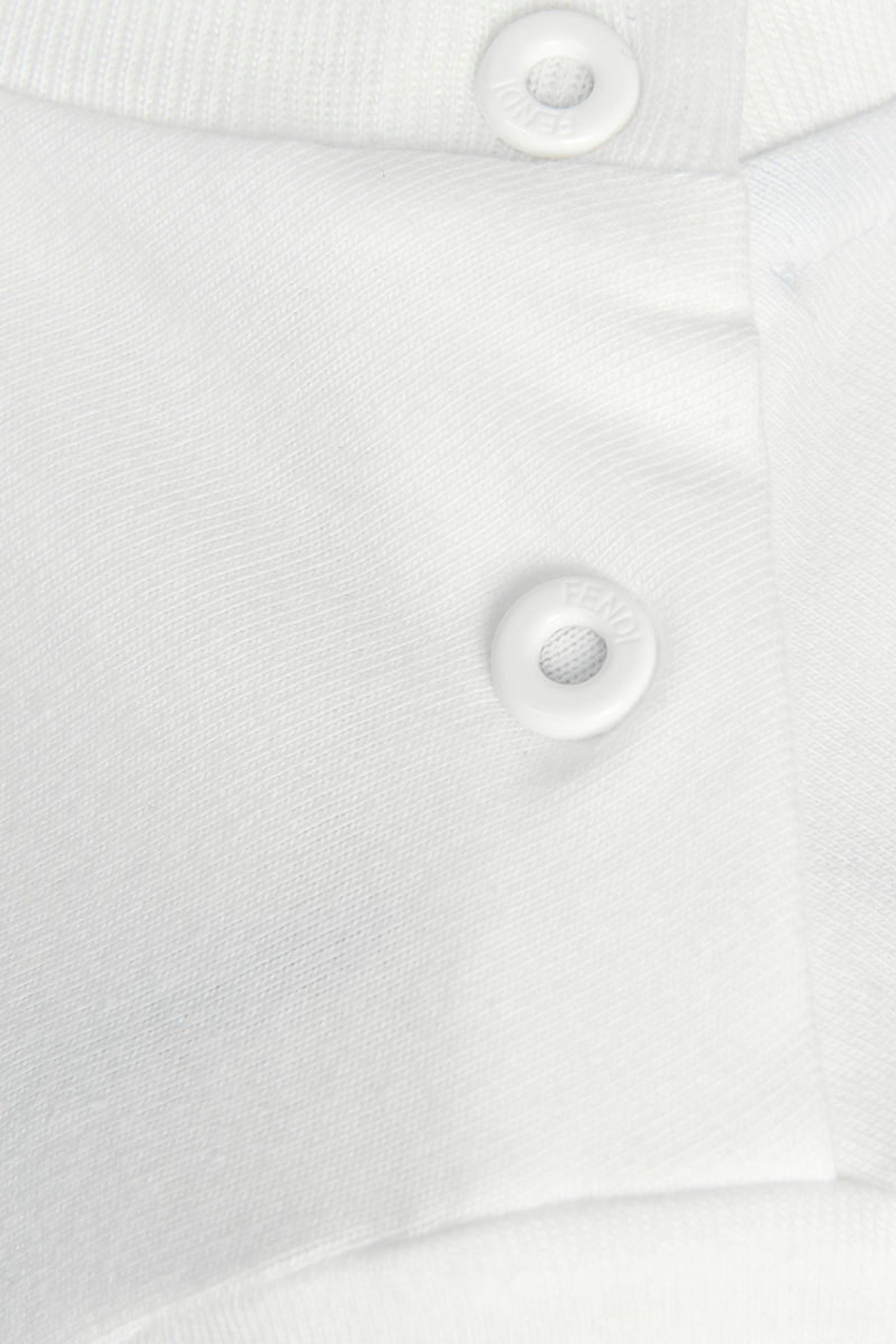 Baby Boys FF Logo Trim T-Shirt in White