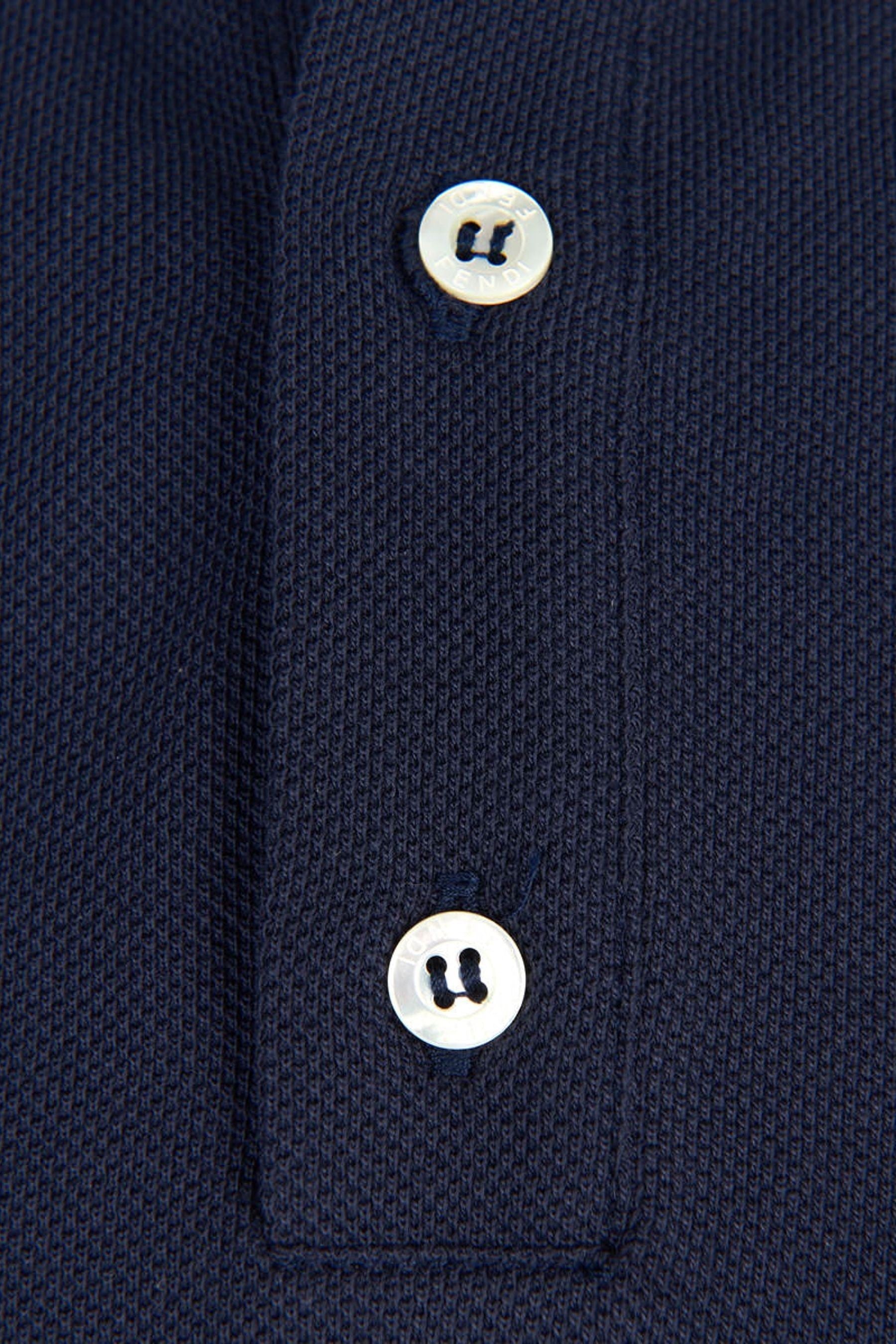 Boys Cotton Logo Trim Polo Shirt