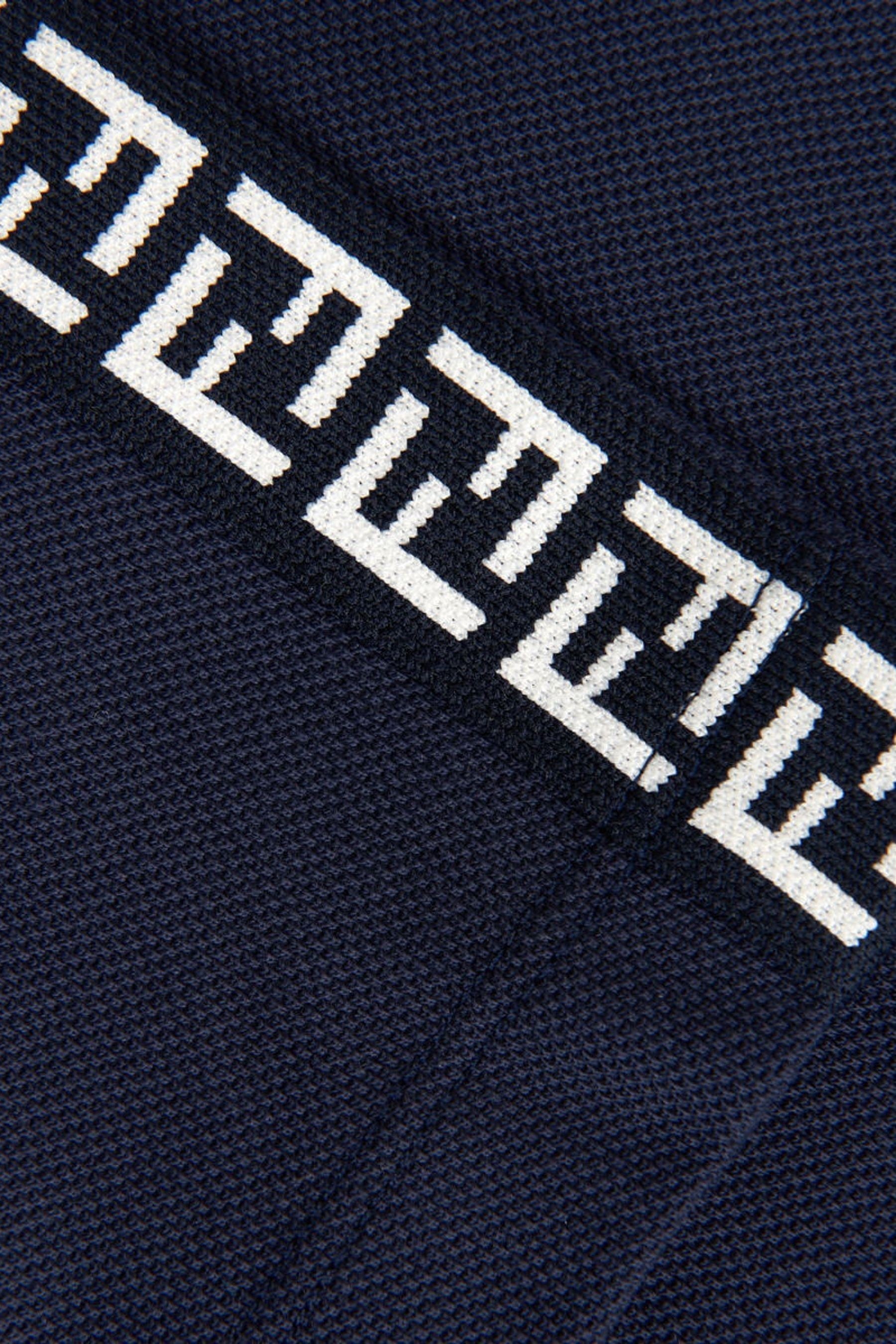 Boys Cotton Logo Trim Polo Shirt