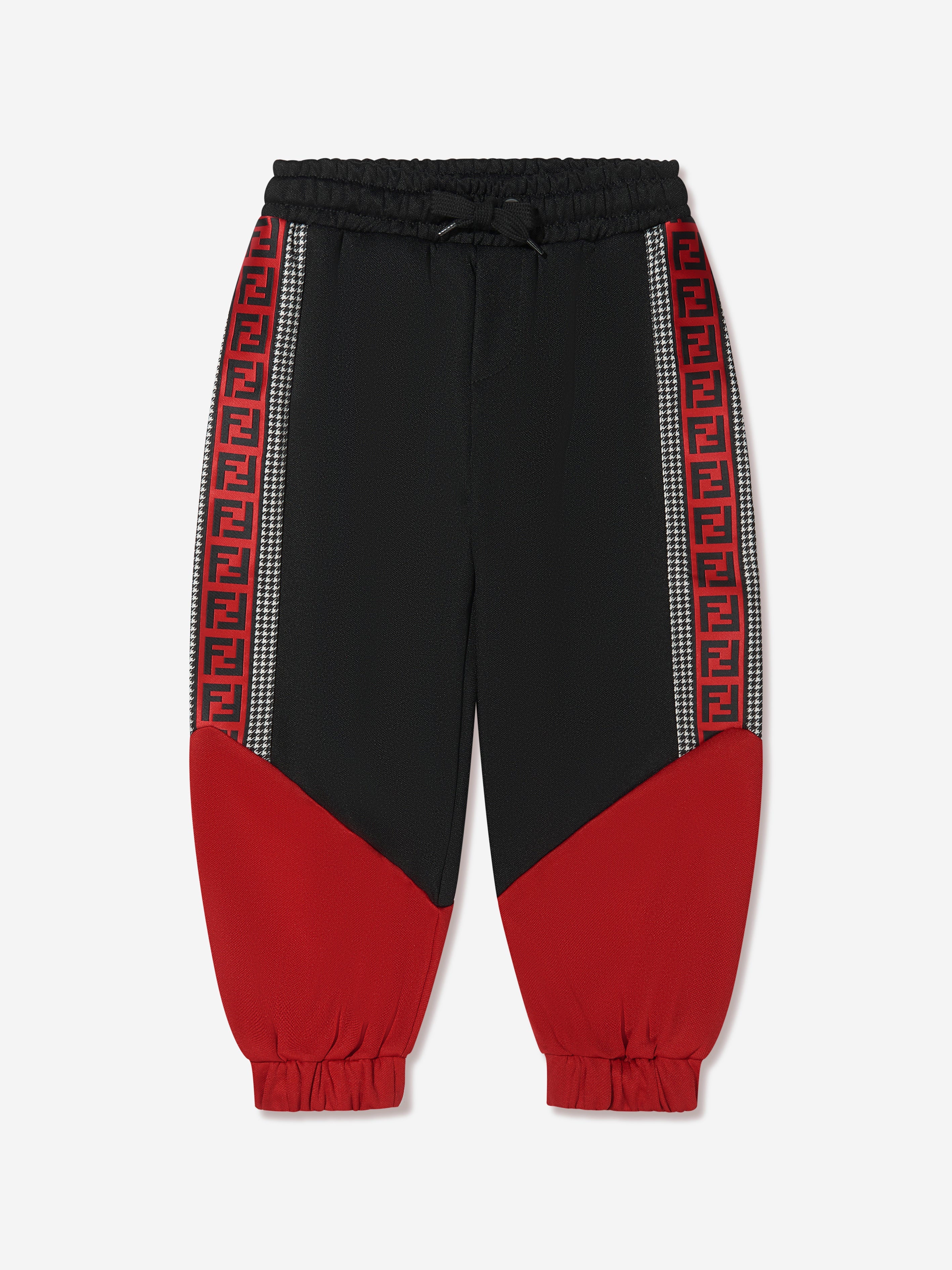 Boys Colour Block Dogtooth Joggers