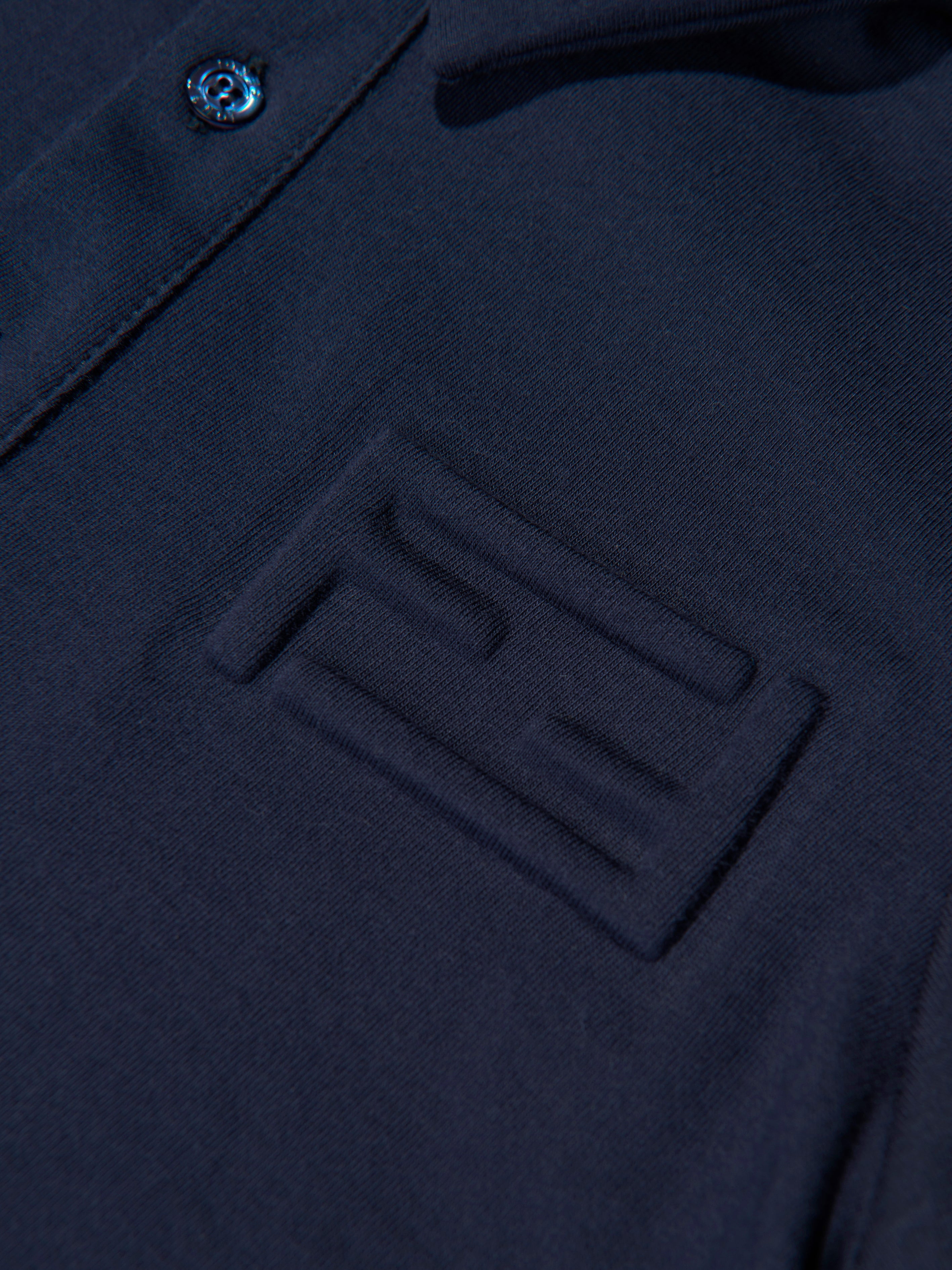 Boys Branded Polo Shirt in Navy