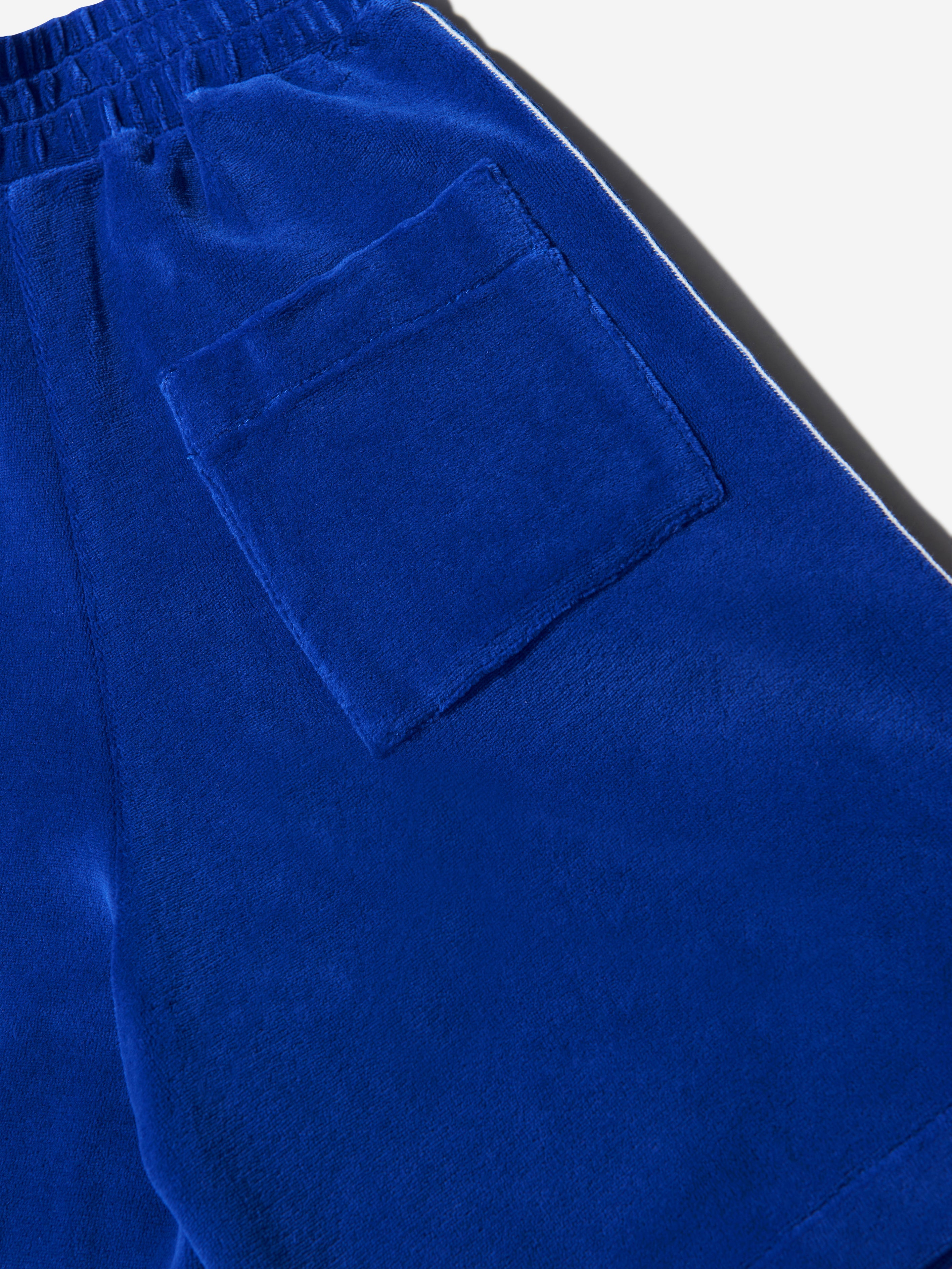 Boys Cotton FF Logo Trim Bermuda Shorts
