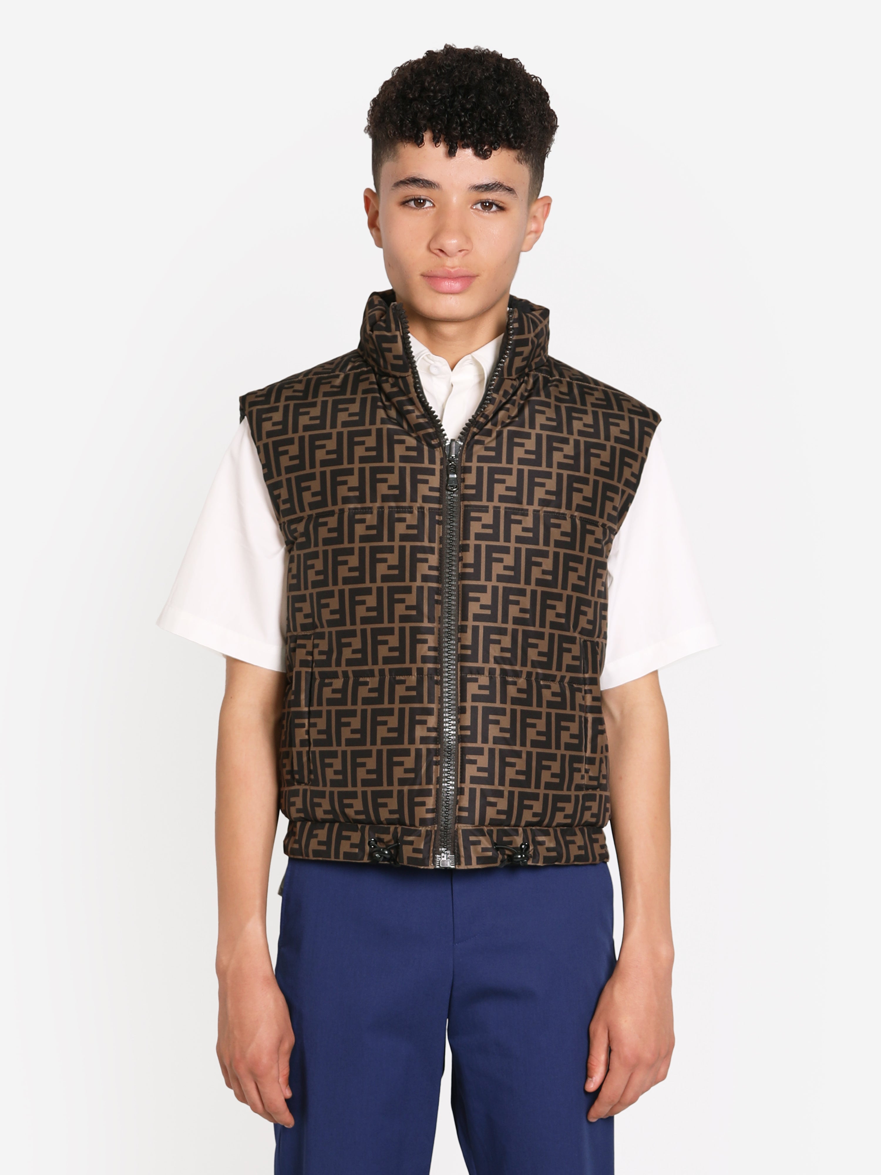 Kids Down Padded Reversible Gilet