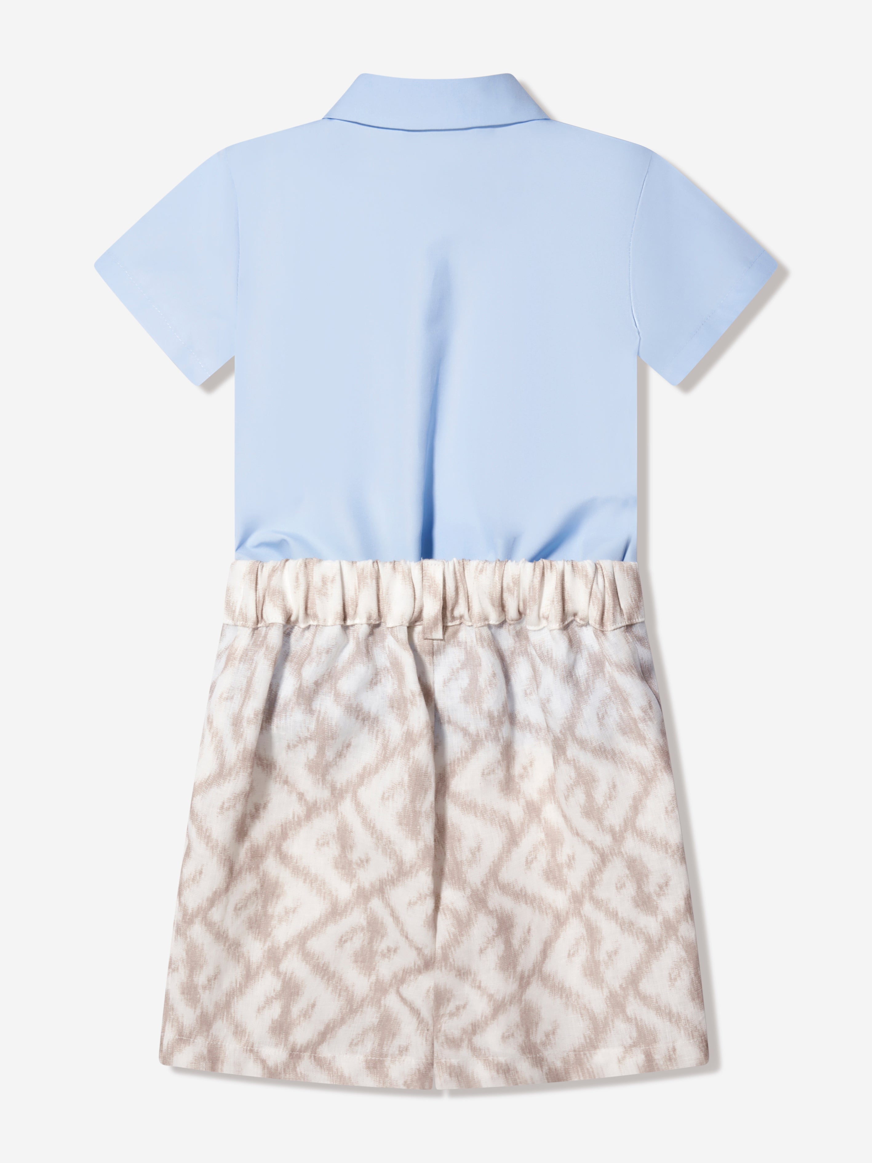Baby Boys FF Logo Romper in White