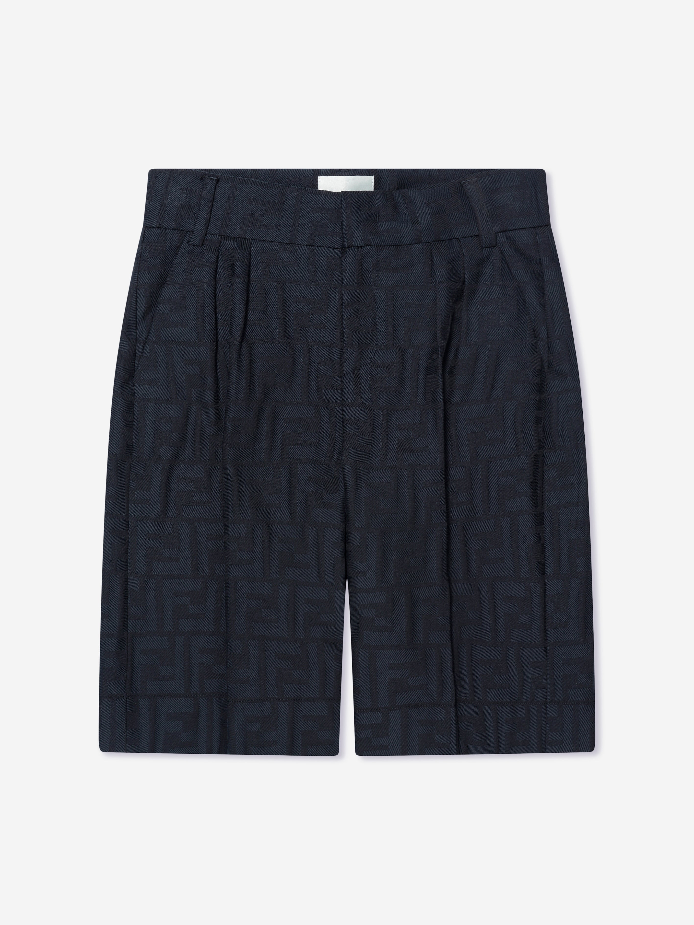 Boys FF Logo Bermuda Shorts in Navy